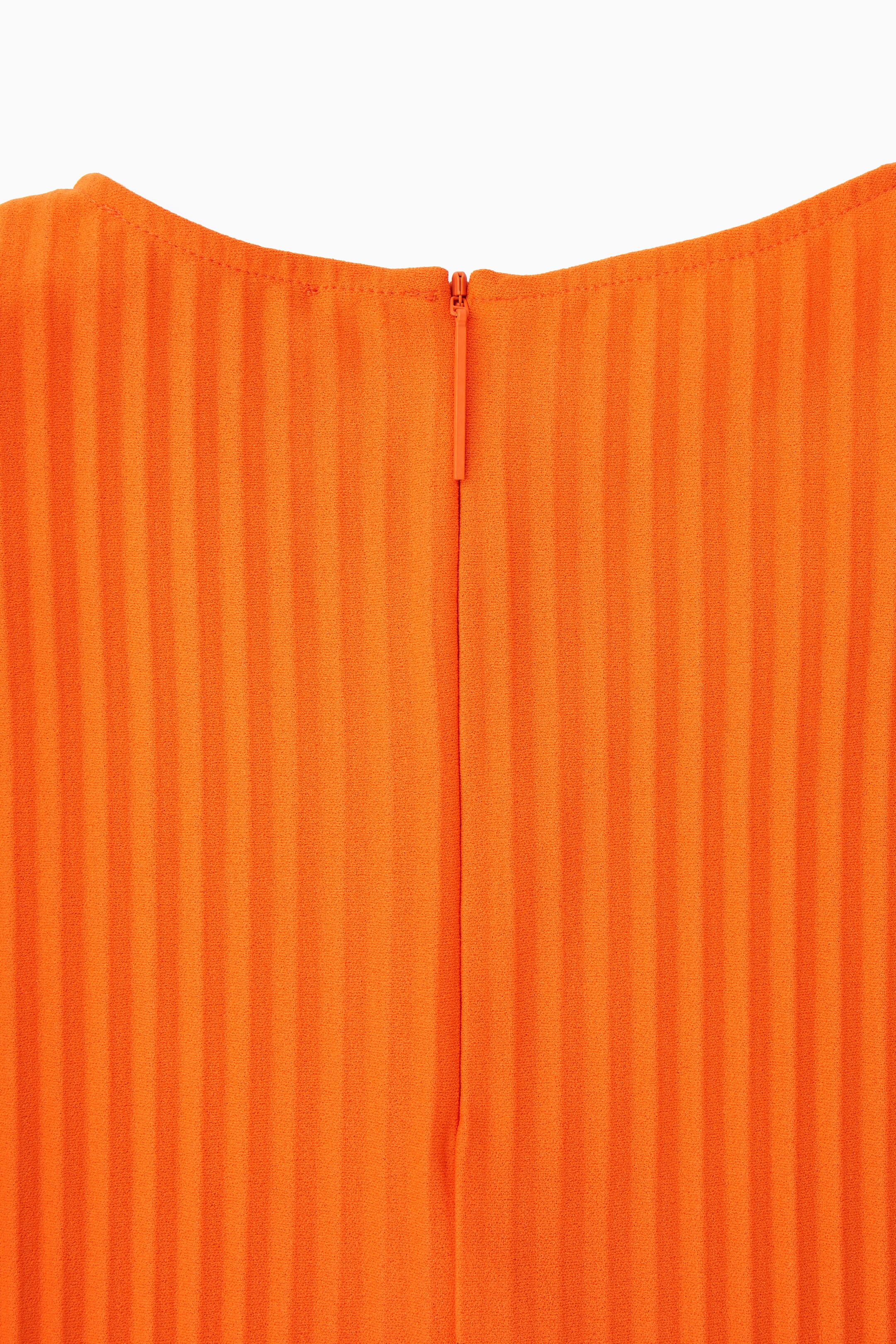 View larger image: PLEATED MINI DRESS - BRIGHT ORANGE - Ladies | H&M GB 2