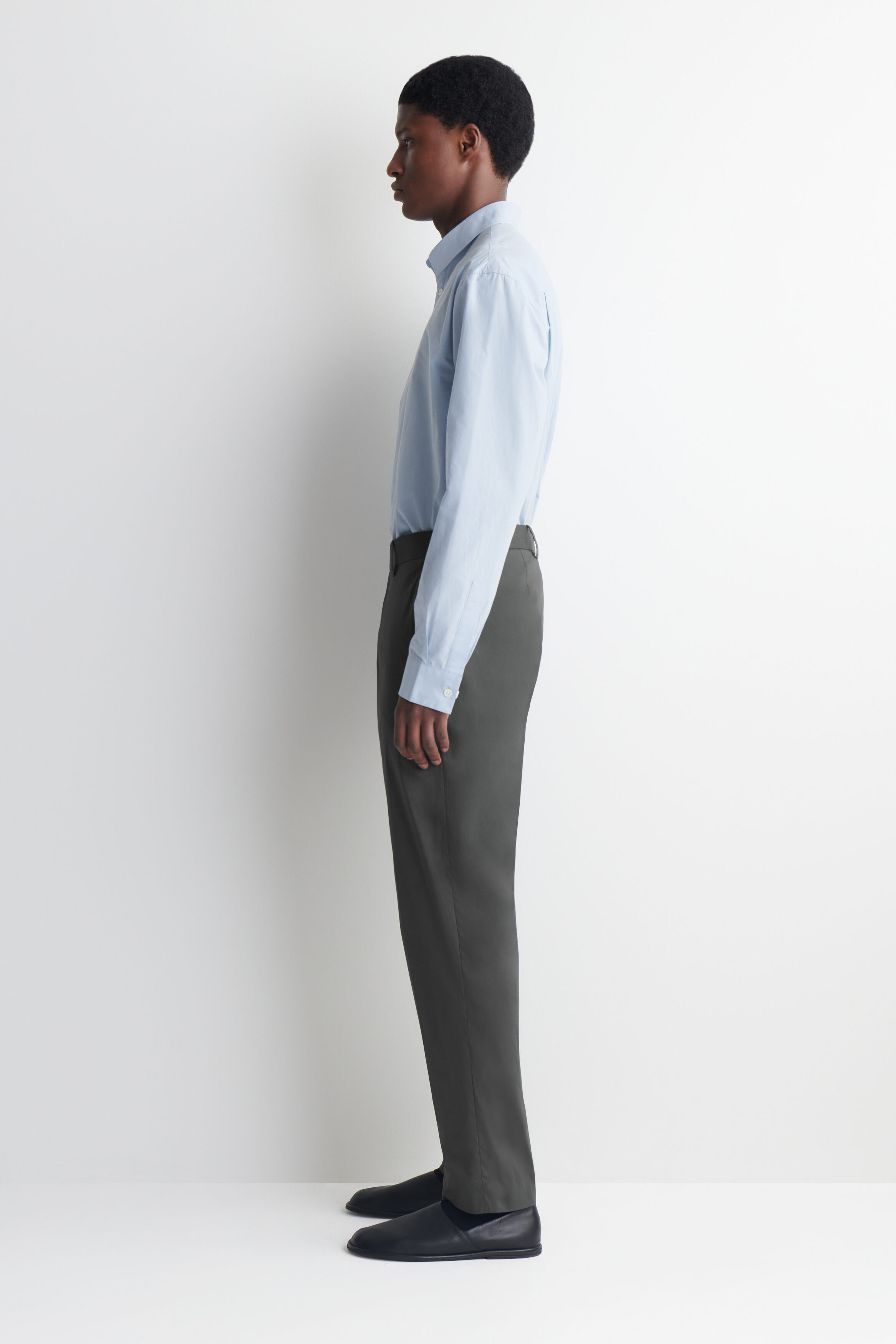 COTTON SLIM-FIT PANTS - thumbnail 3