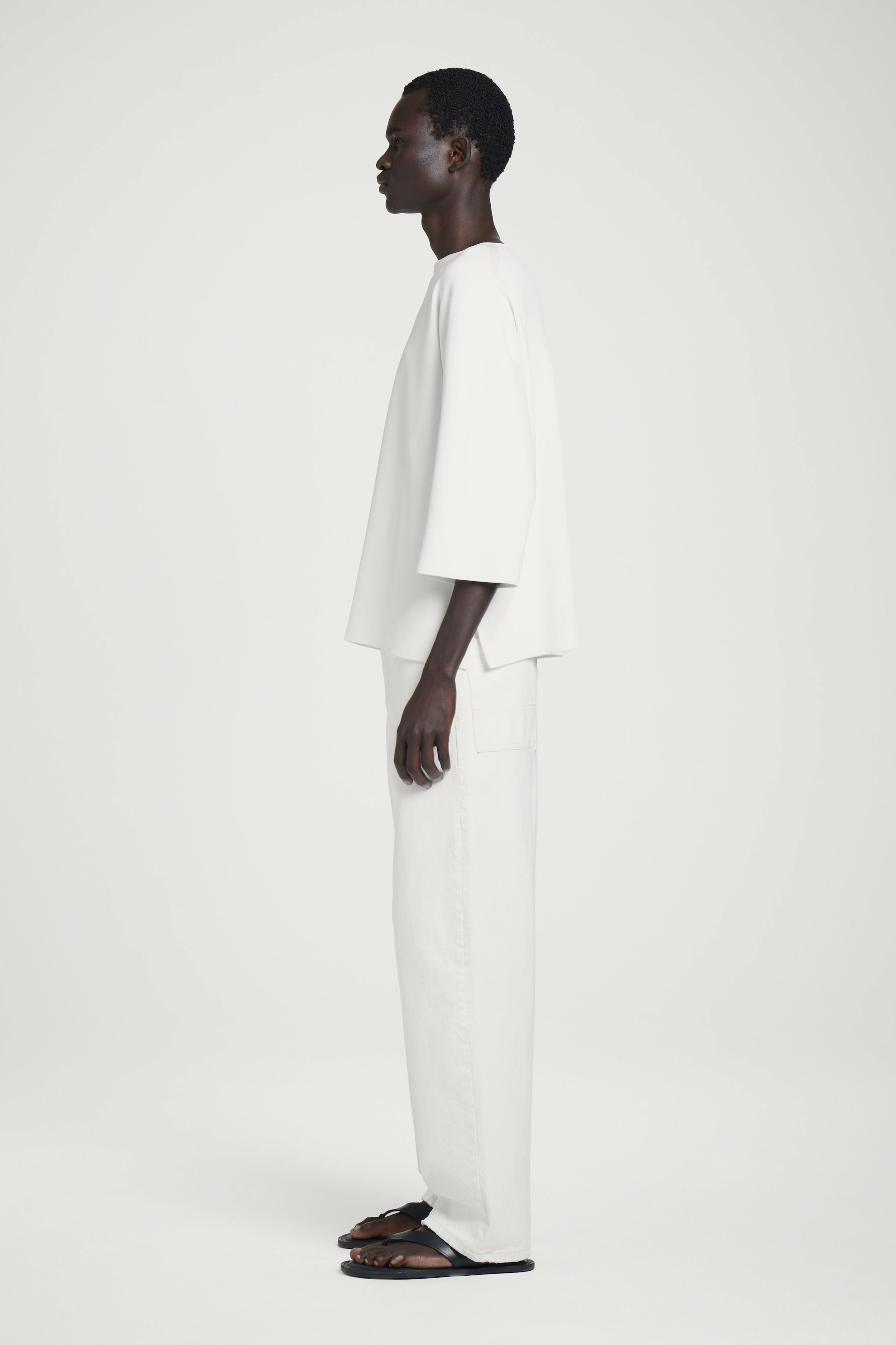 OVERSIZED KNITTED BOAT-NECK SWEATER