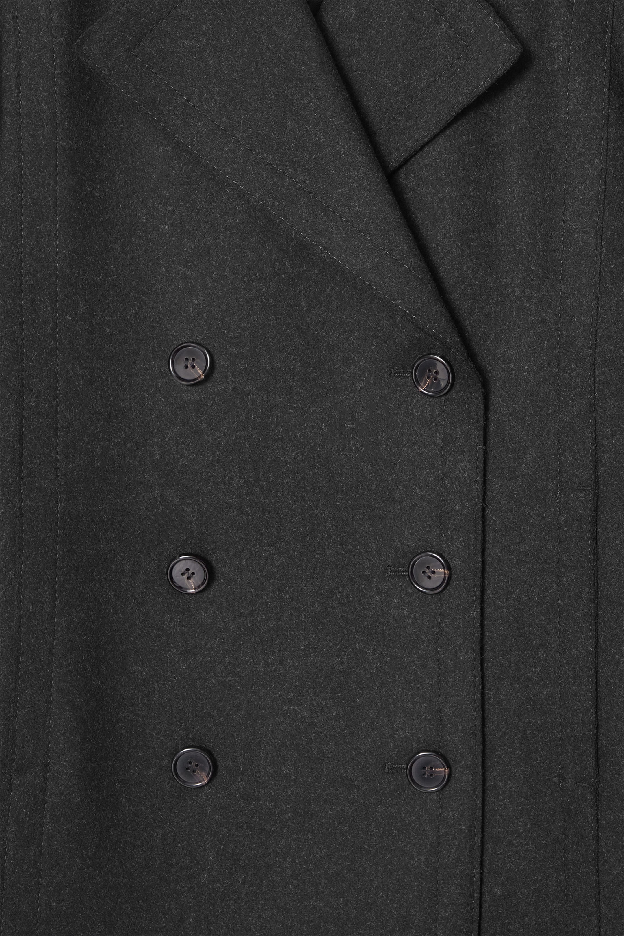 Grösseres Bild ansehen: LANGE CABANJACKE AUS WOLLE - ANTHRAZIT - DAMEN | H&M CH 2