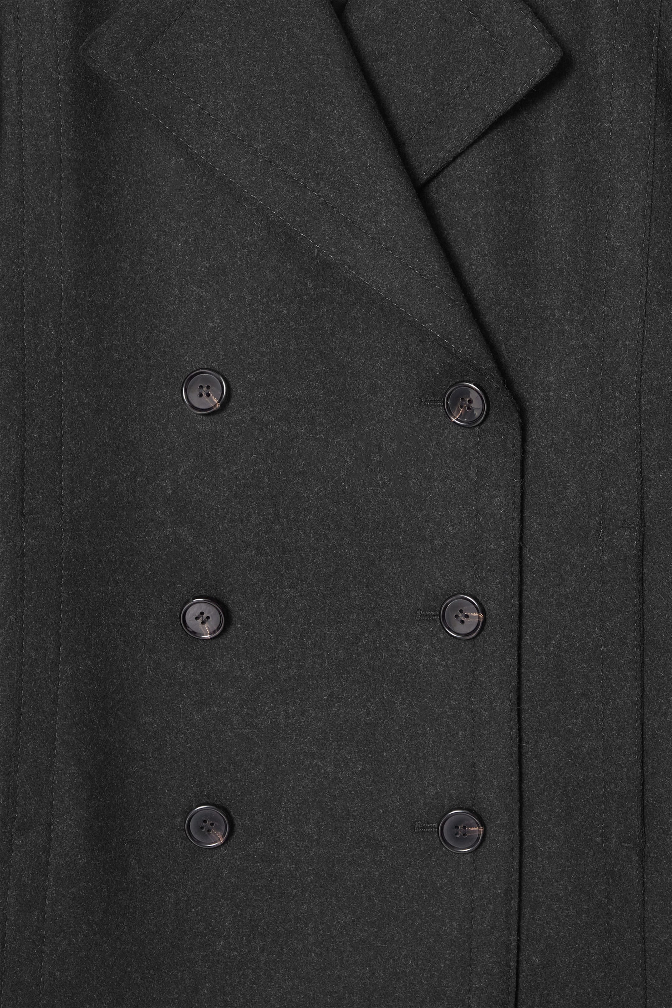 LONGLINE WOOL PEA COAT