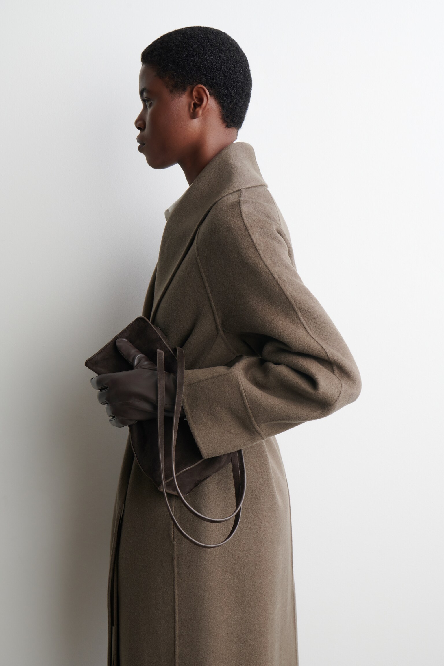 GUANTI IN PELLE FODERATI IN CASHMERE - MARRONE SCURO