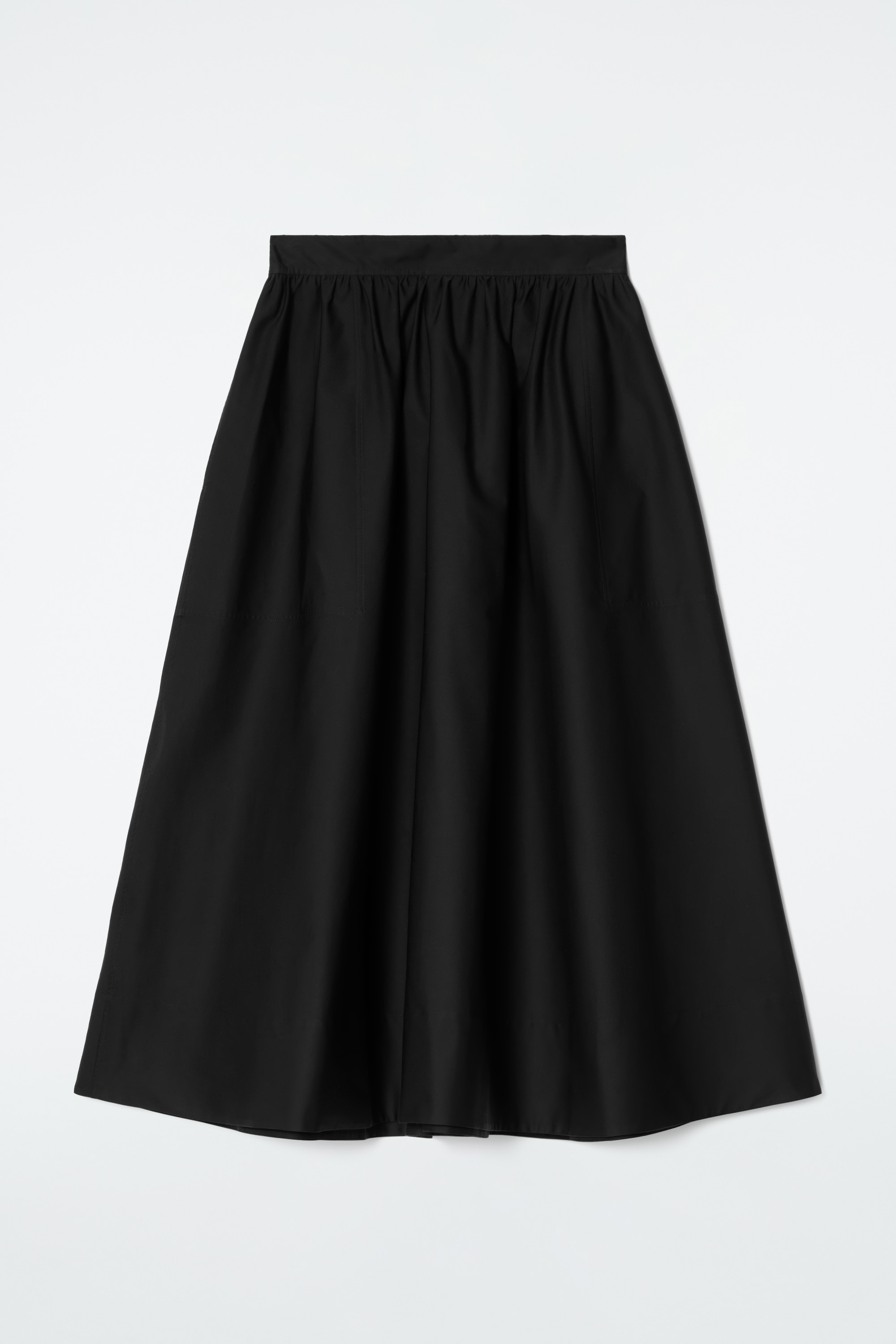 FALDA MIDI ELÁSTICA - NEGRO
