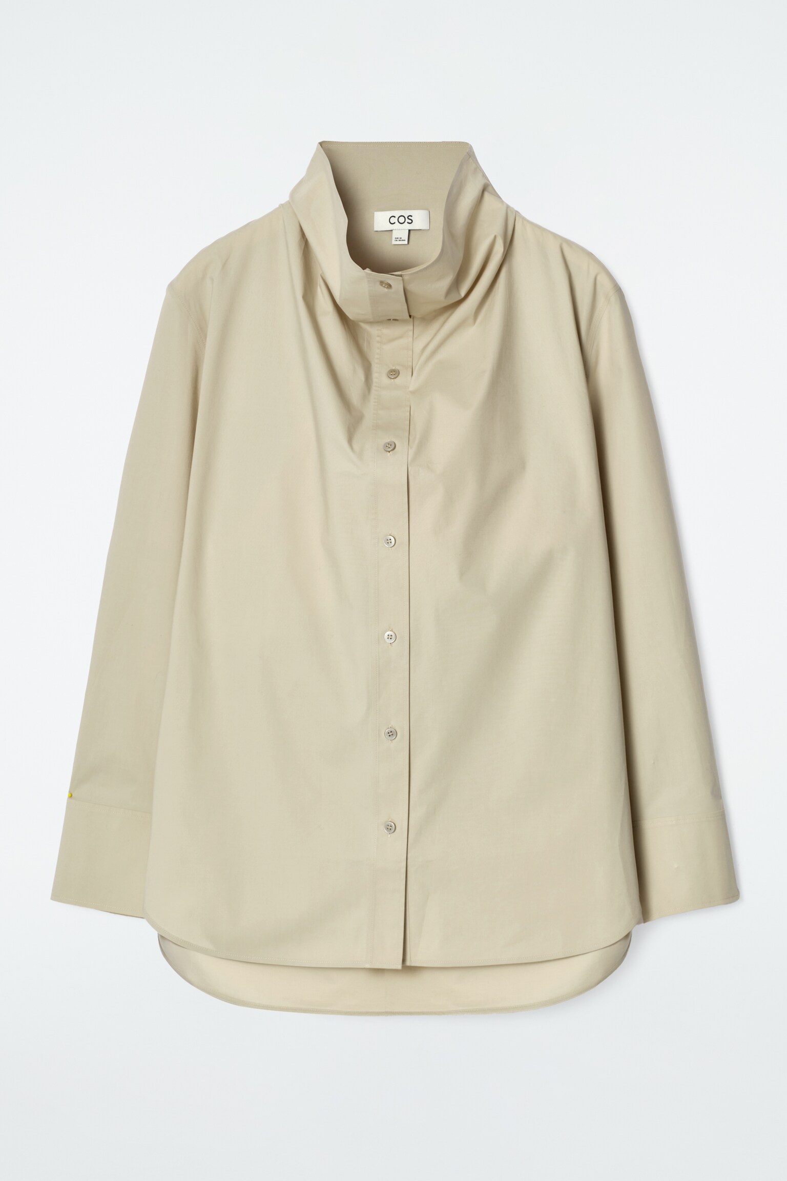 CAMISA CUELLO DE EMBUDO RELAXED FIT - CAQUI - 2