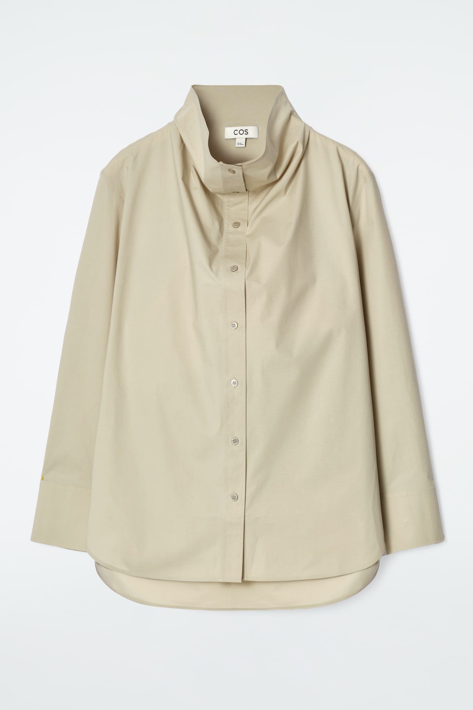 CAMISA CUELLO DE EMBUDO RELAXED FIT - CAQUI - 2