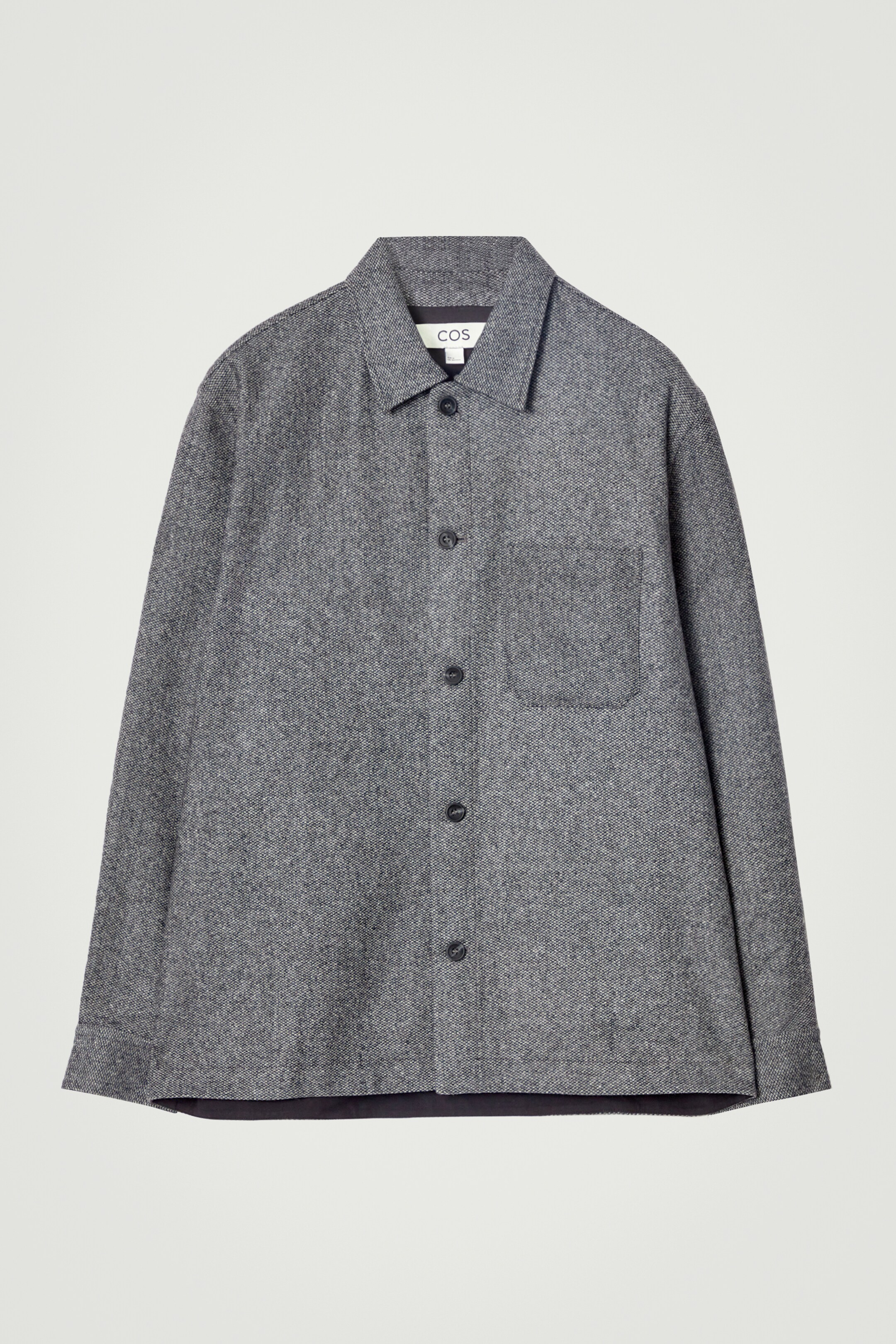 Agrandir l'image: SURCHEMISE EN LAINE MÉLANGÉE TEXTURÉE - GRIS - HOMME | H&M CH 7
