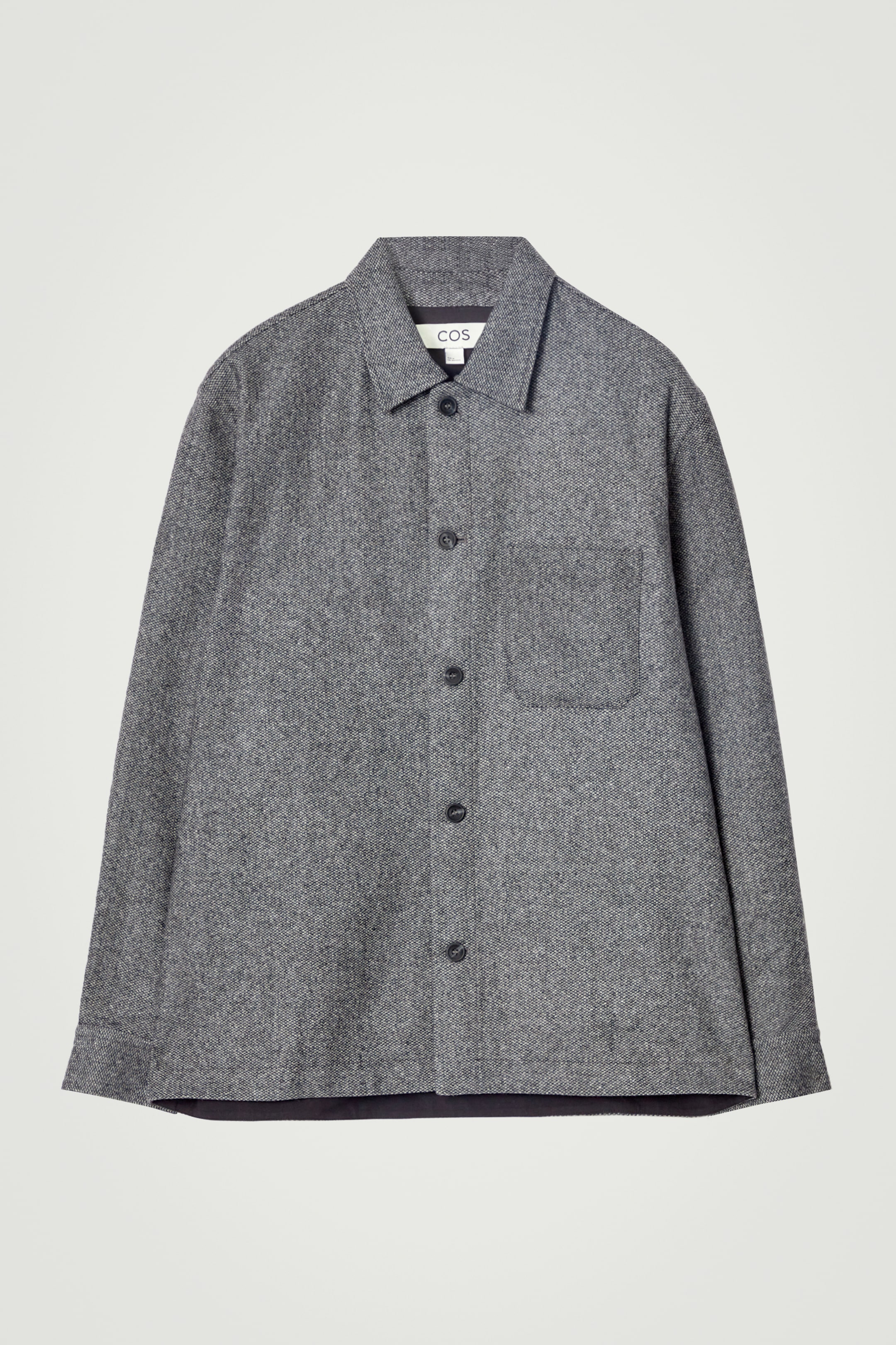Ingrandisci l'immagine: TEXTURED WOOL-BLEND OVERSHIRT - GREY - UOMO | H&M CH 7