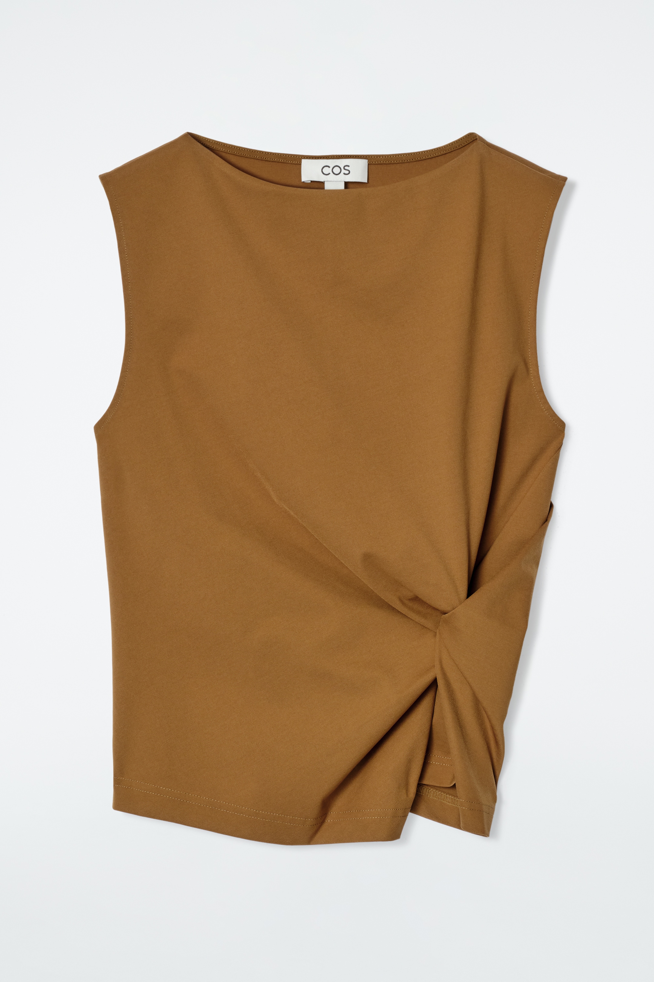 View larger image: TWIST-DETAIL TOP - BROWN - Ladies | H&M GB 6