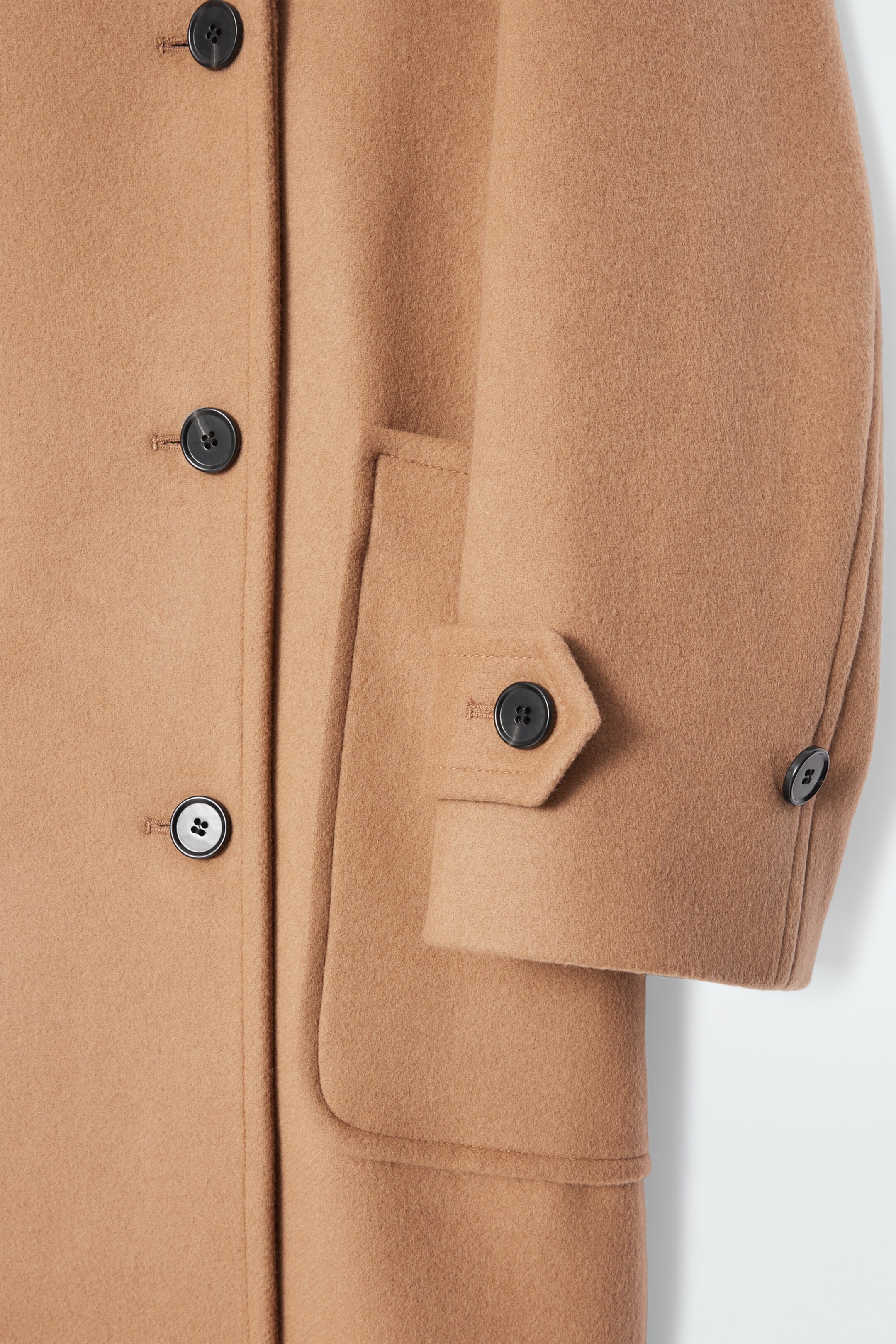 Grotere afbeelding bekijken: HOODED WOOL DUFFLE COAT - CAMEL - DAMES | H&M NL 3
