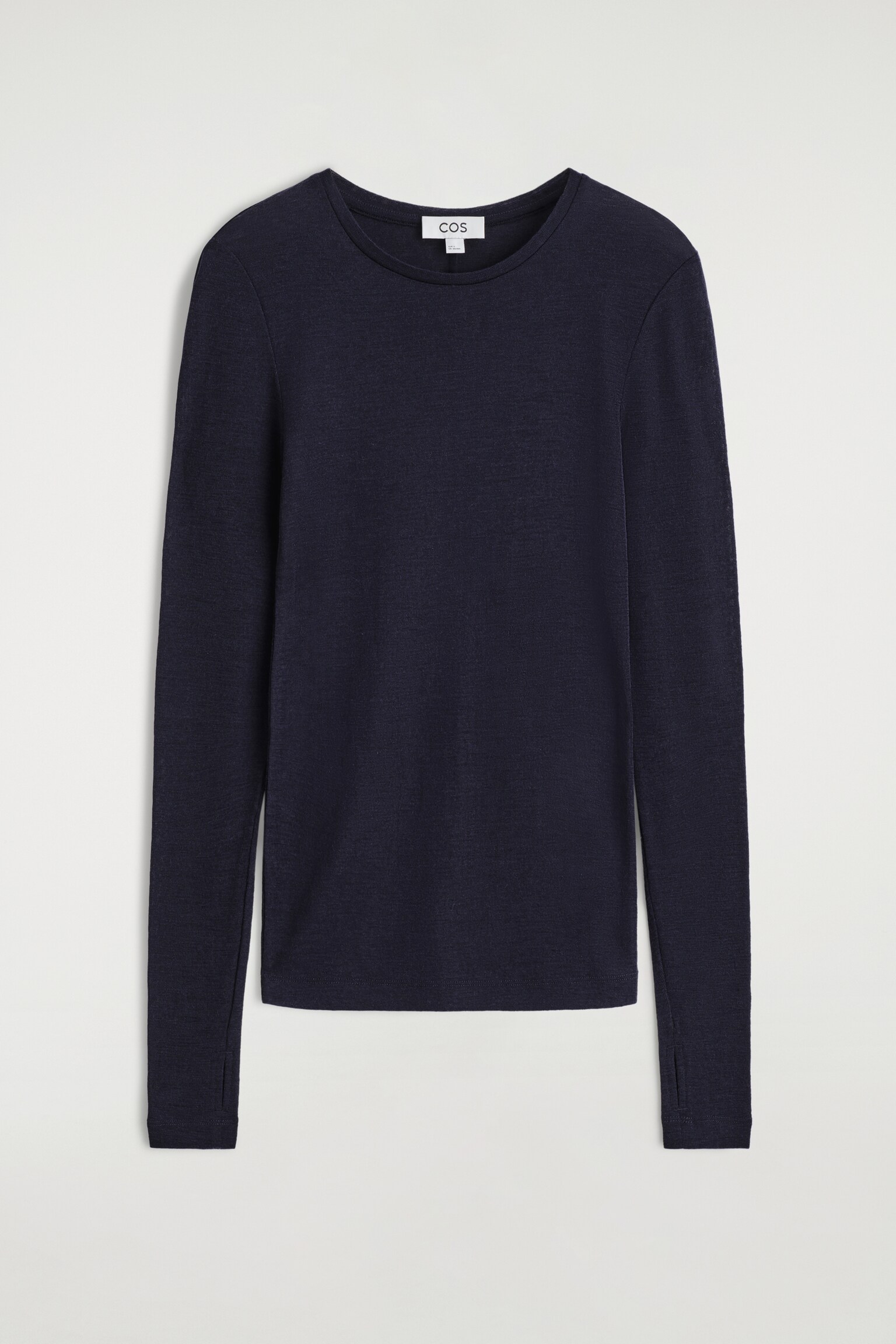 SLIM MERINO WOOL TOP - NAVY/CHARCOAL MÉLANGE/GREY / FLECKED/CAMEL MÉLANGE/DARK-BROWN MÉLANGE - 2