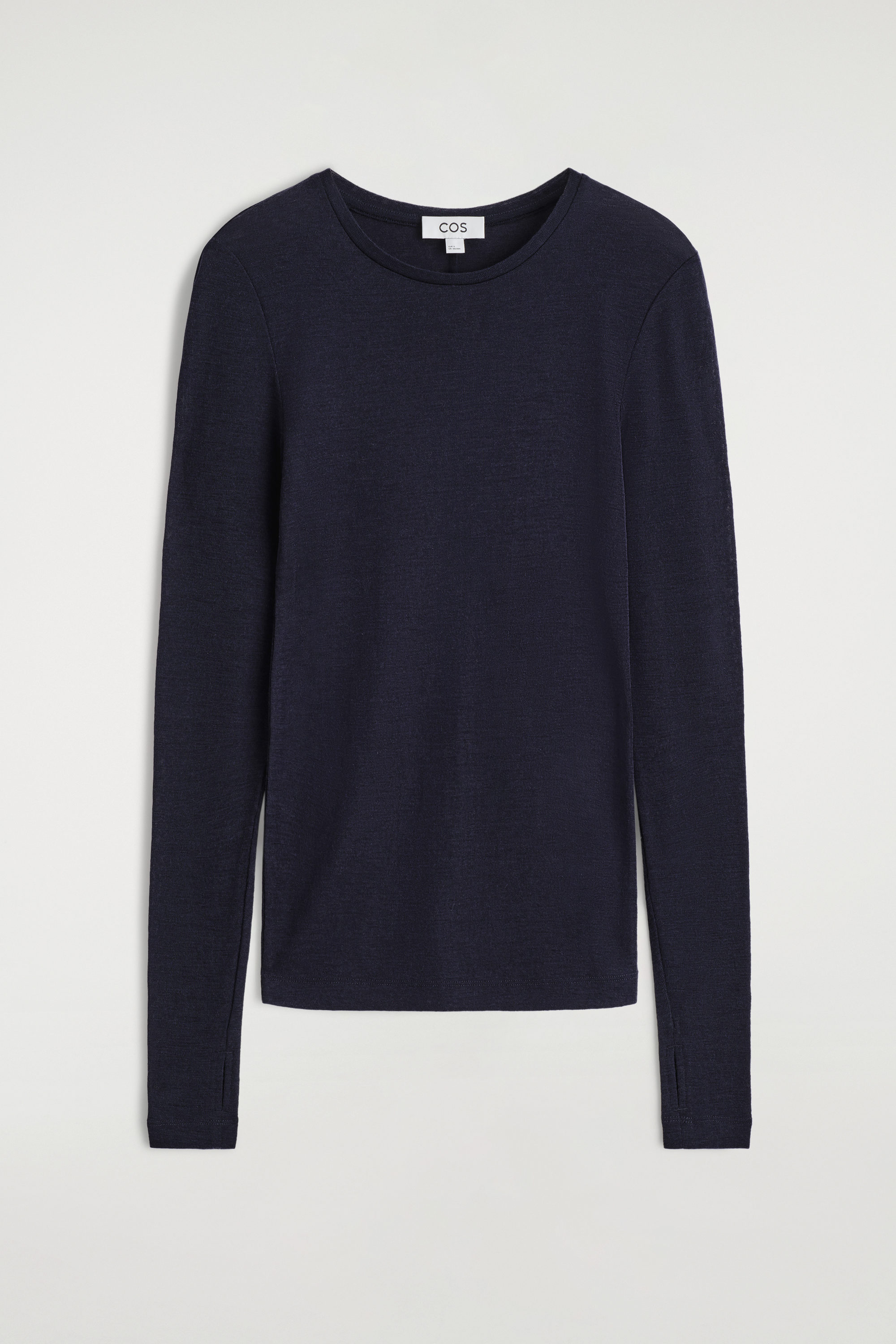 新品　BRIEFING MERINO WOOL CREW NECK KNIT MERINO WOOL CREW-NECK SWEATER - BLACK | COS