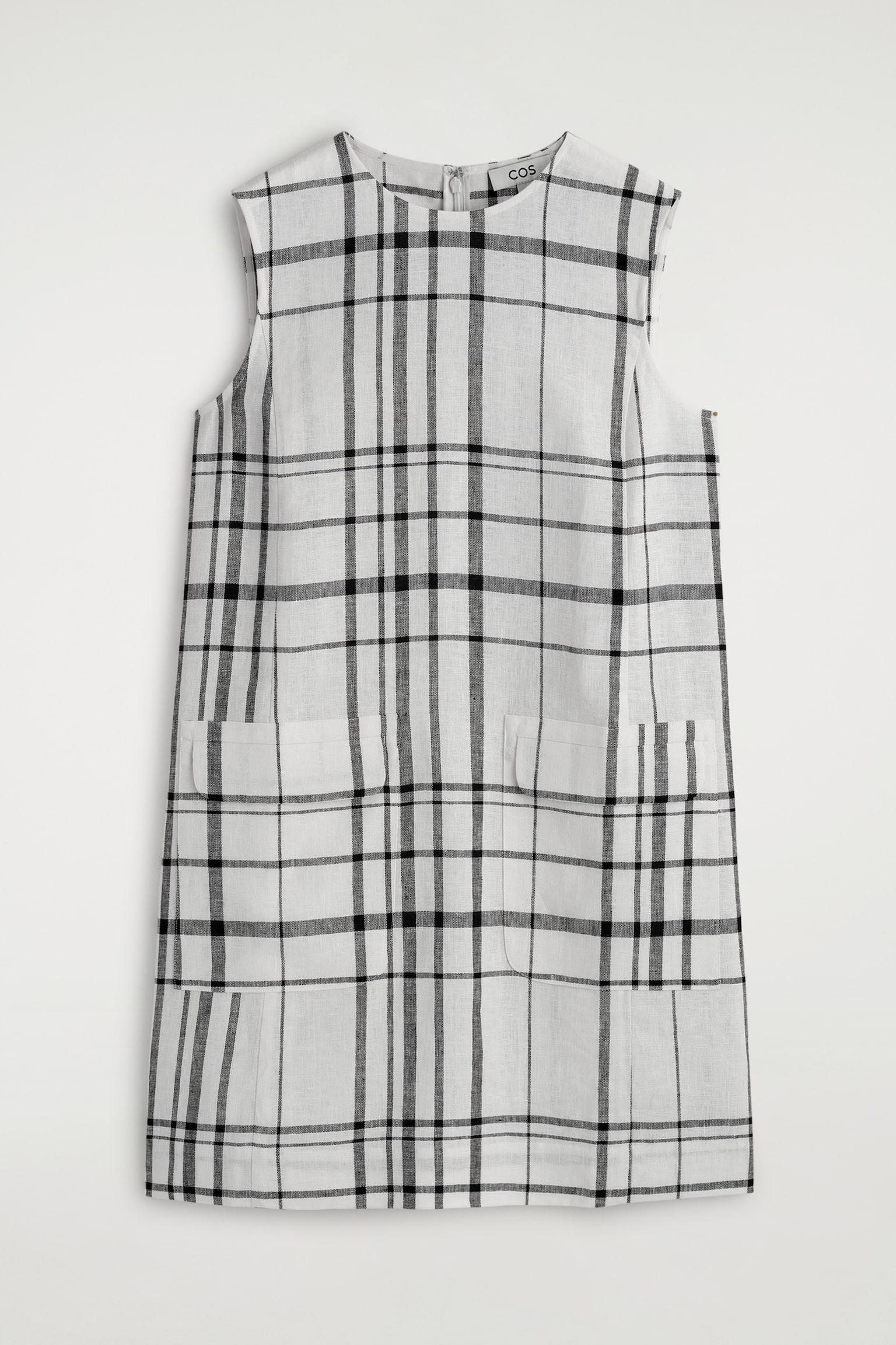 שמלת שיפט קצרה מפשתן - 2