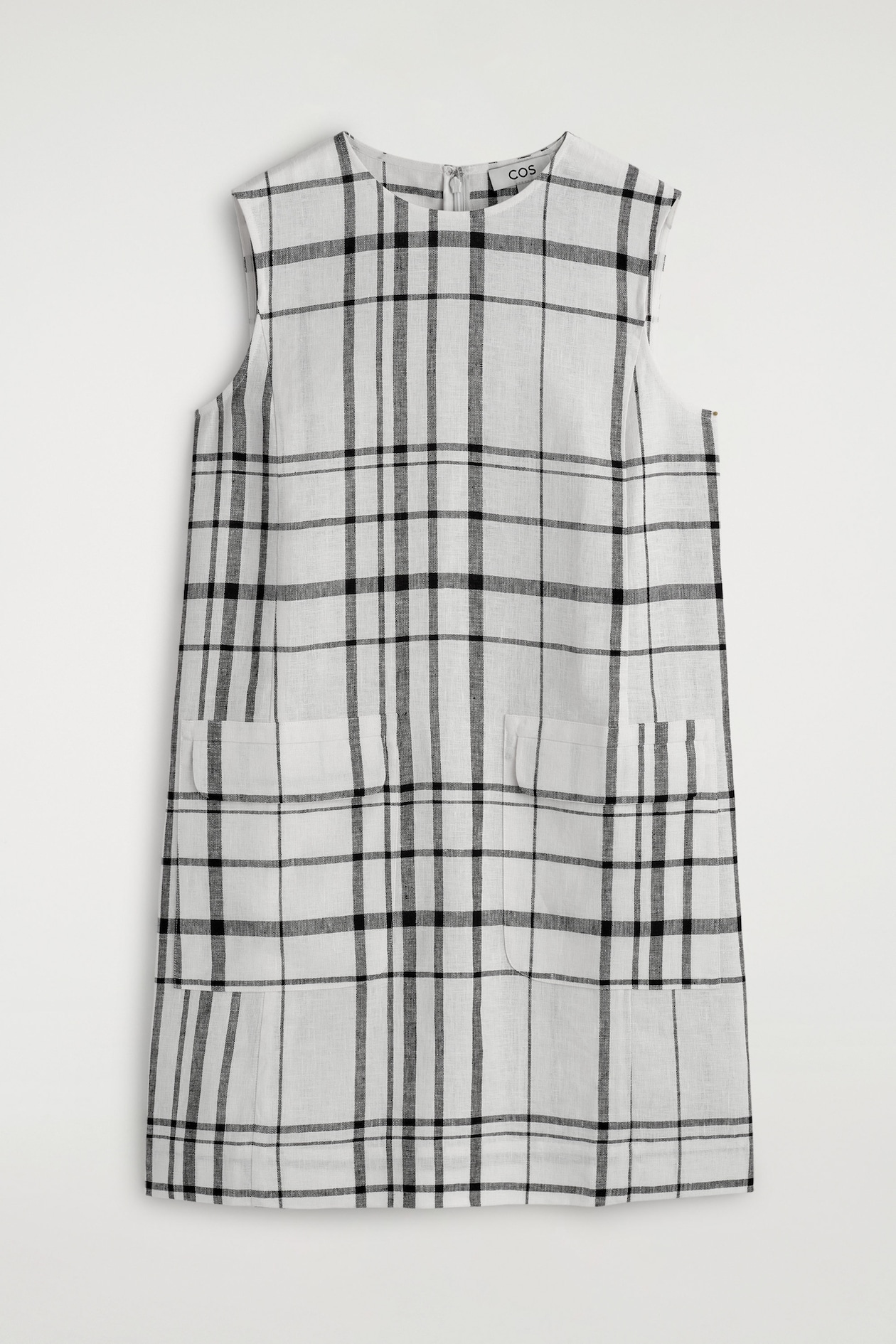 LINEN MINI SHIFT DRESS