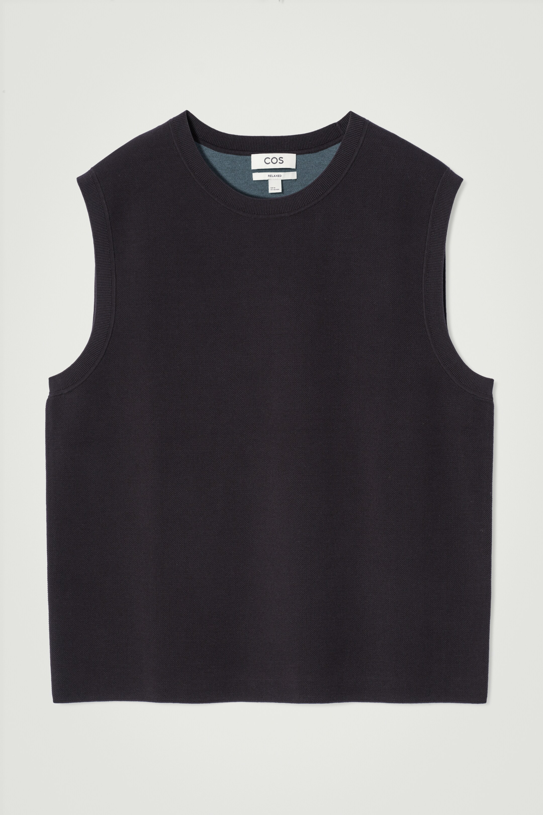 Visualizza immagine più grande: CANOTTA IN MAGLIA DOPPIATA - BLU NAVY - UOMO | H&M IT 6