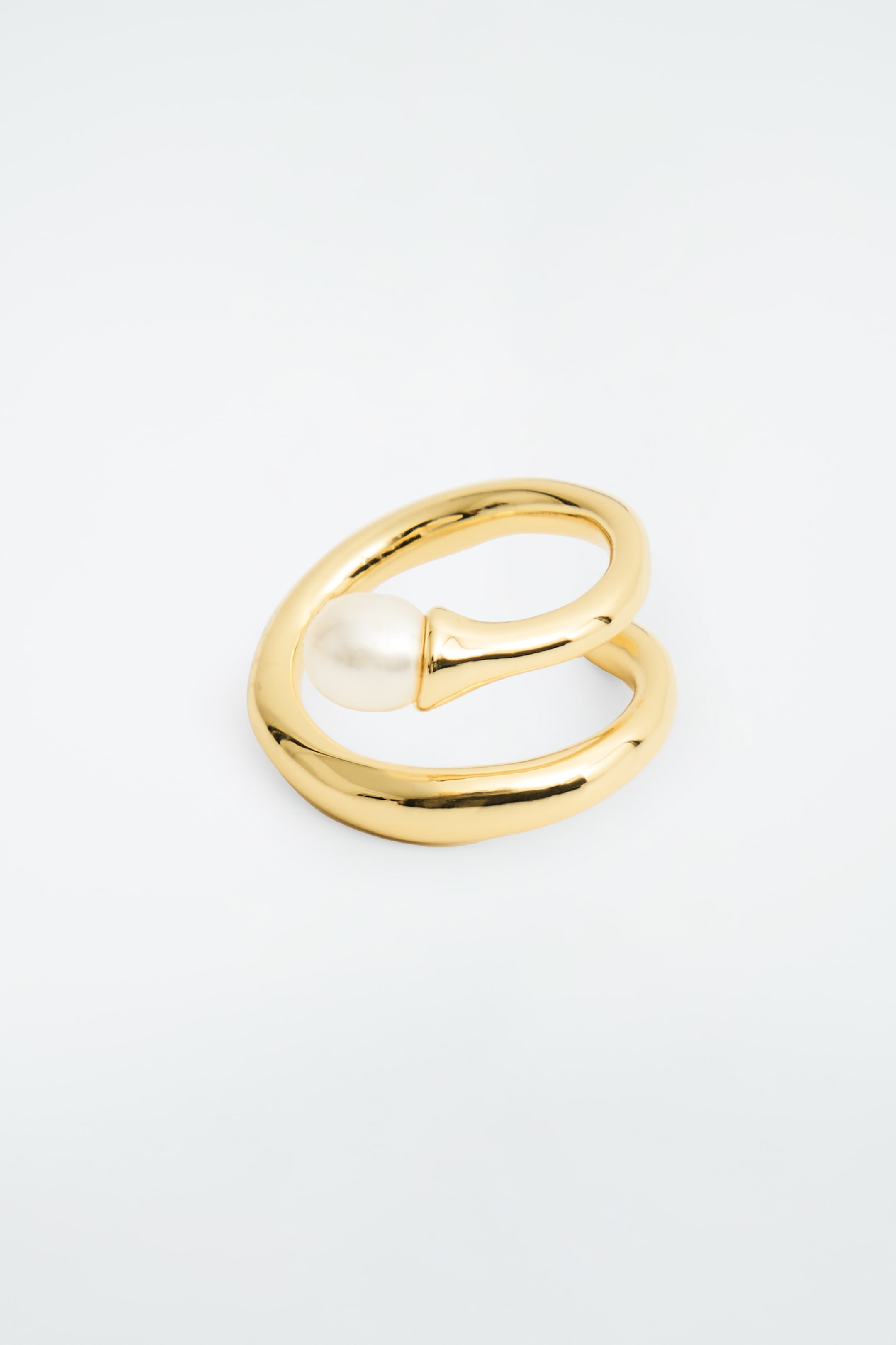 Ingrandisci l'immagine: FRESHWATER PEARL COIL RING - GOLD - DONNA | H&M CH 1
