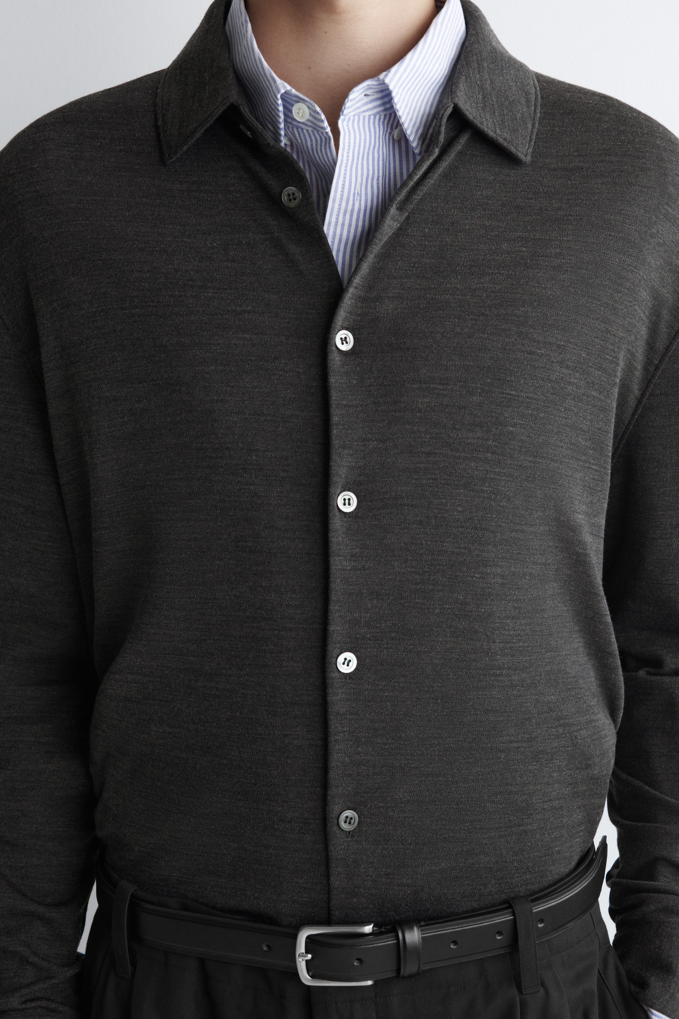 WOOL-BLEND JERSEY SHIRT