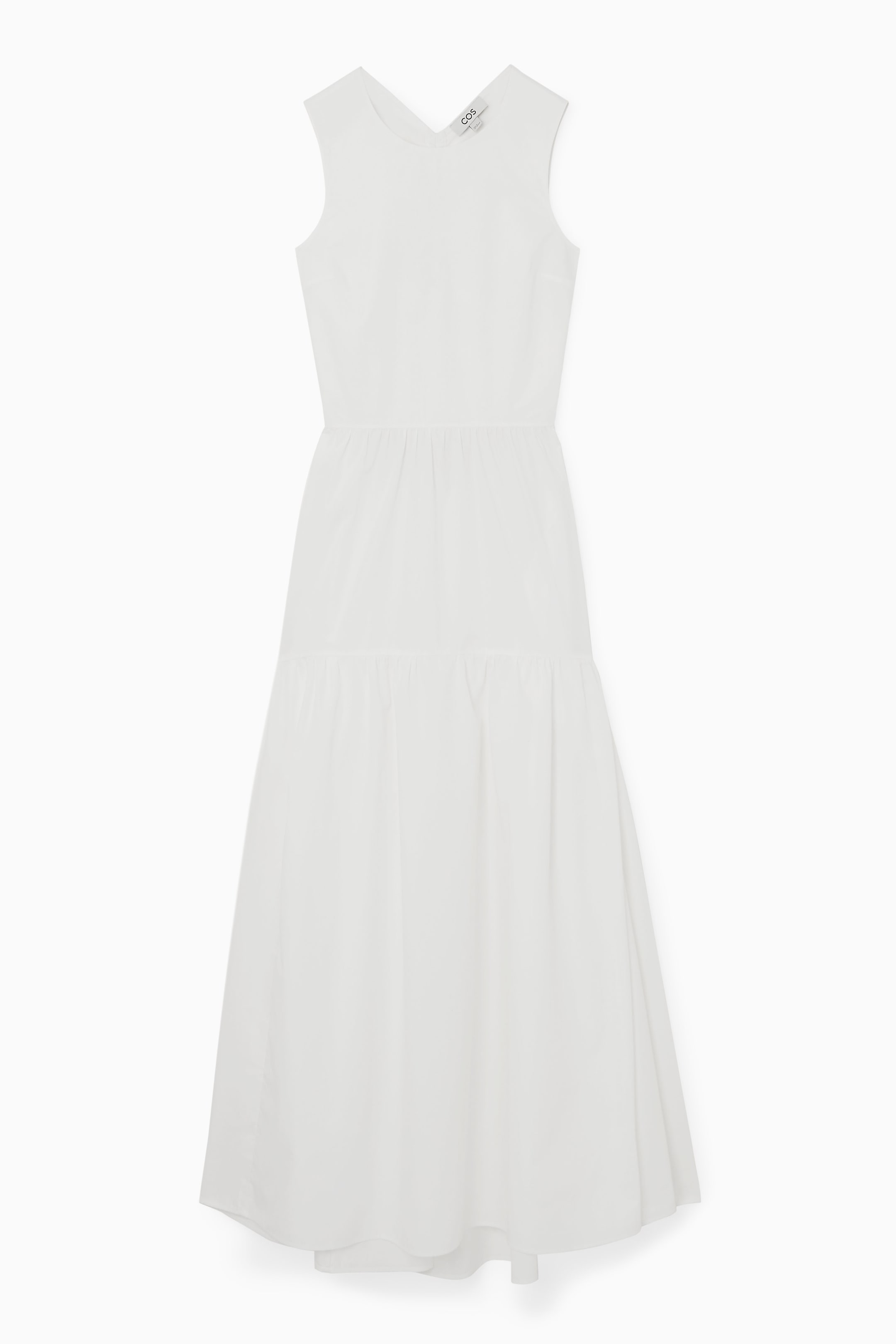 Grösseres Bild ansehen: MIDIKLEID MIT CUT-OUT AM RÜCKEN - WEISS - DAMEN | H&M CH 1