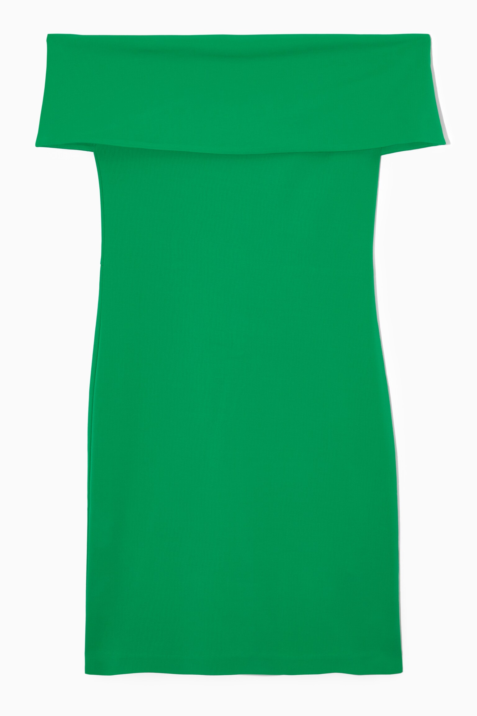 ROBE ÉPAULES DÉNUDÉES - VERT