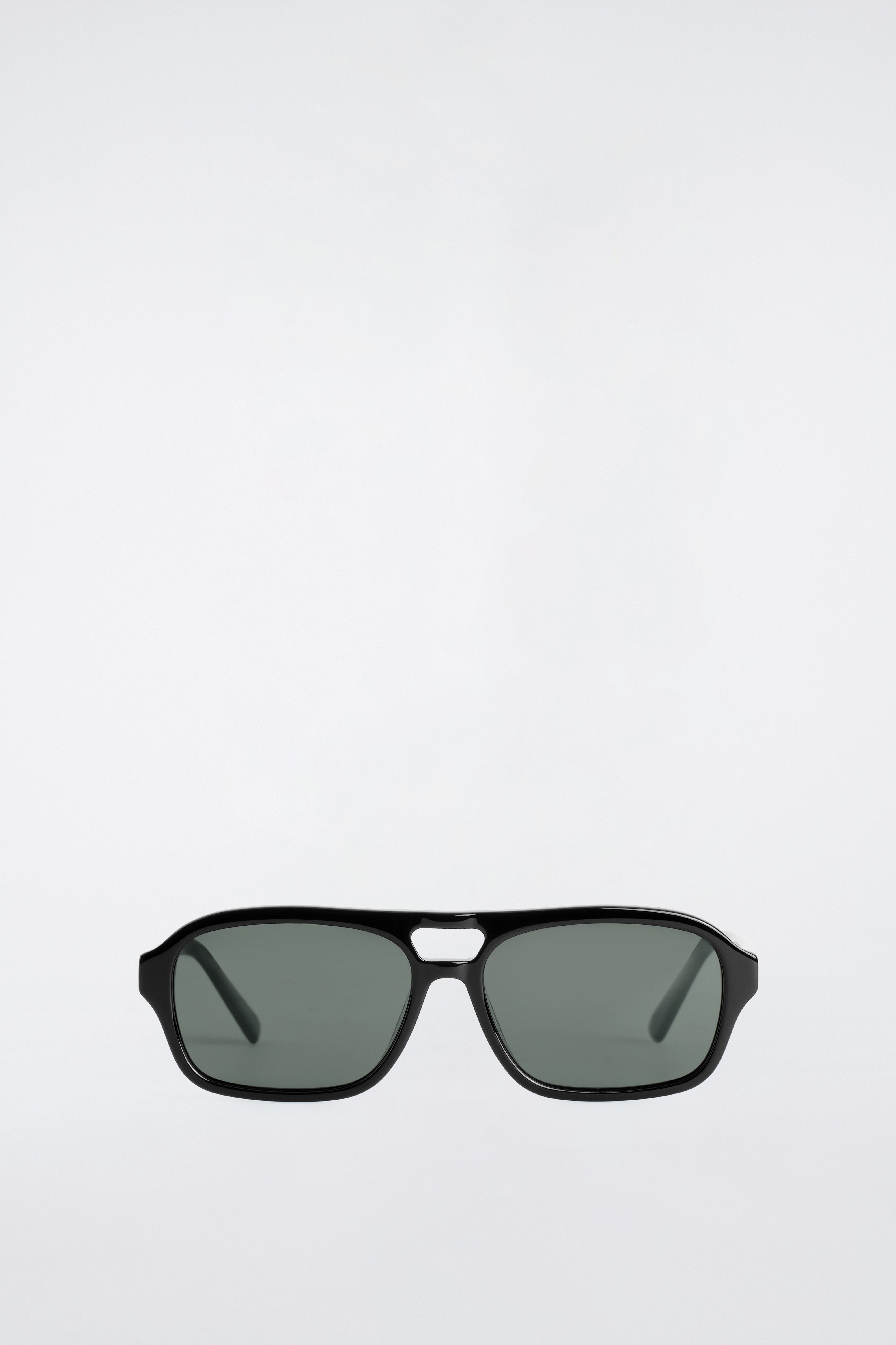 OCHELARI DE SOARE AVIATOR DREPTUNGHIULARI - NEGRU / GRI/IMITAȚIE ȚESTOASĂ / MARO