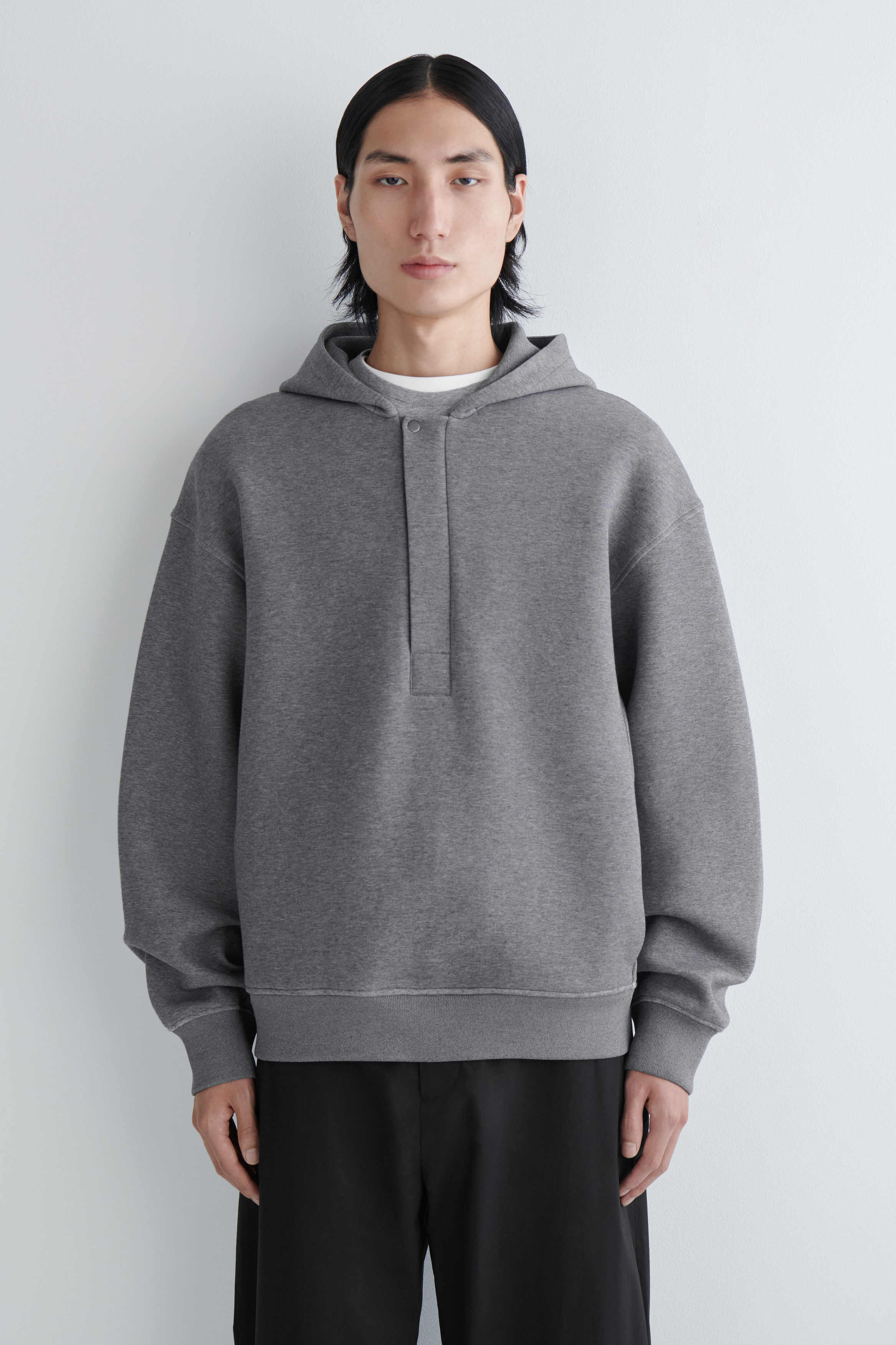 nm-1007) MASSES SWEAT HOODED 2 グレー nm-1007) MASSES SWEAT HOODED 2 グレー Gris Sweats à Capuche