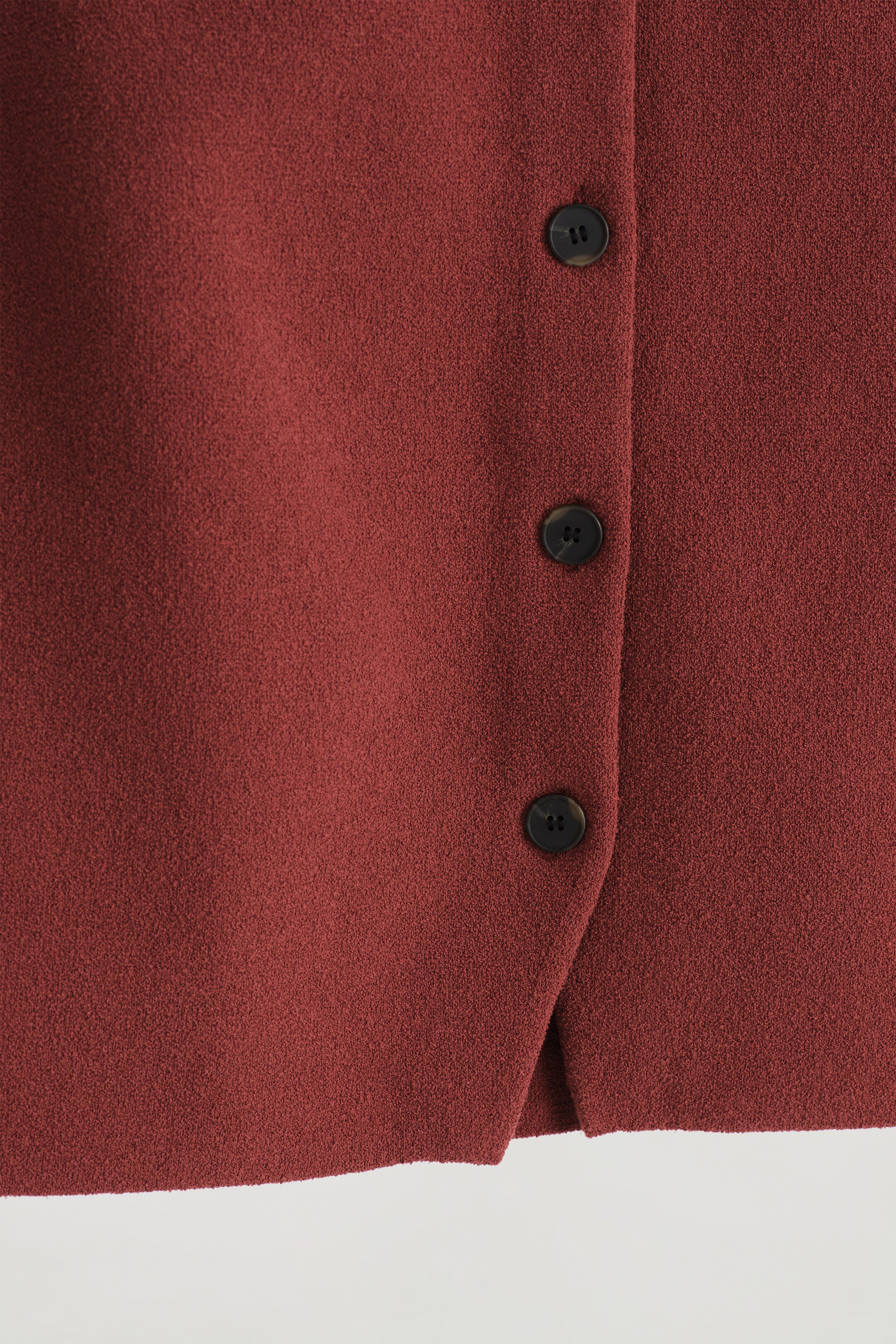 Agrandir l'image: GILET EN MAILLE DE COTON - ROUGE PROFOND - FEMME | H&M BE 7