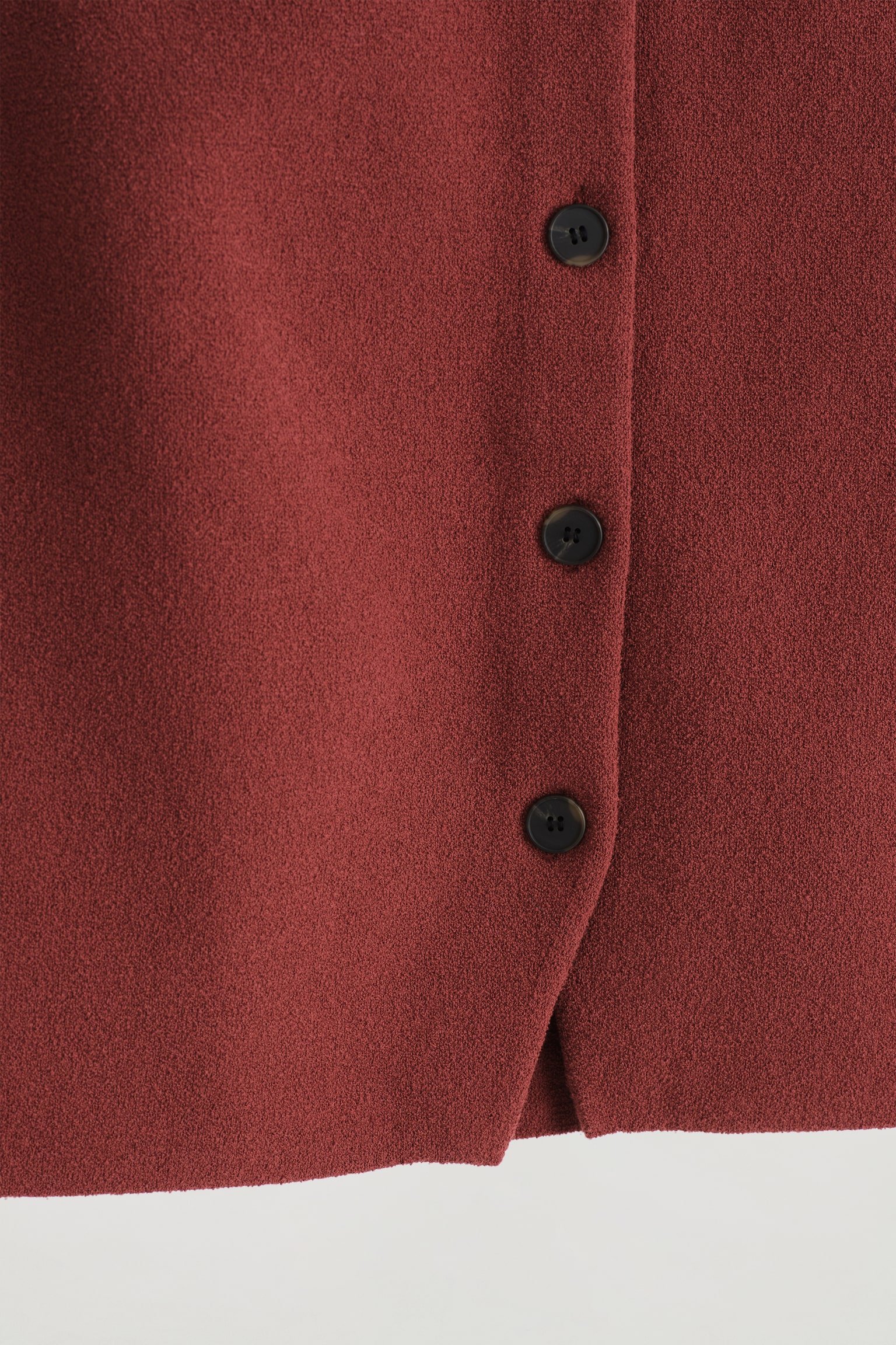 GILET EN MAILLE DE COTON - ROUGE PROFOND/BRUN FONCÉ/IVOIRE/NOIR/VERT - 3