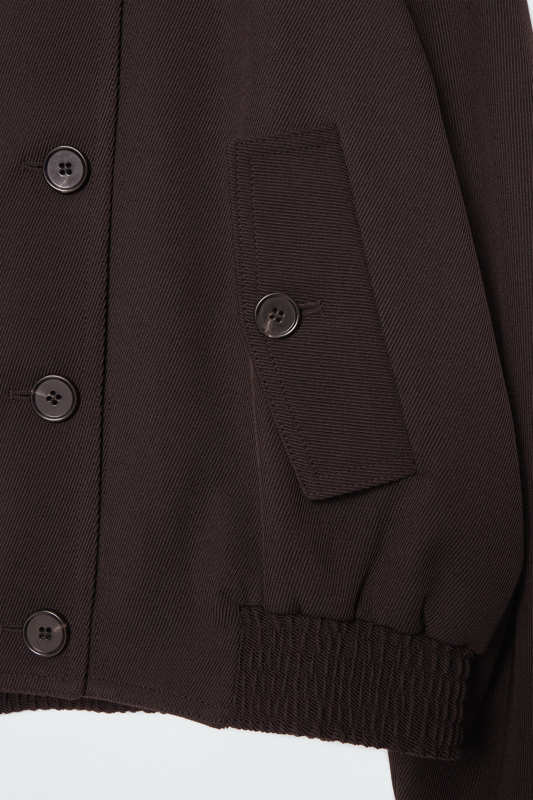 Grösseres Bild ansehen: OVERSIZED-JACKE AUS WOLL-MIX MIT STEHKRAGEN - DUNKELBRAUN - DAMEN | H&M CH 9