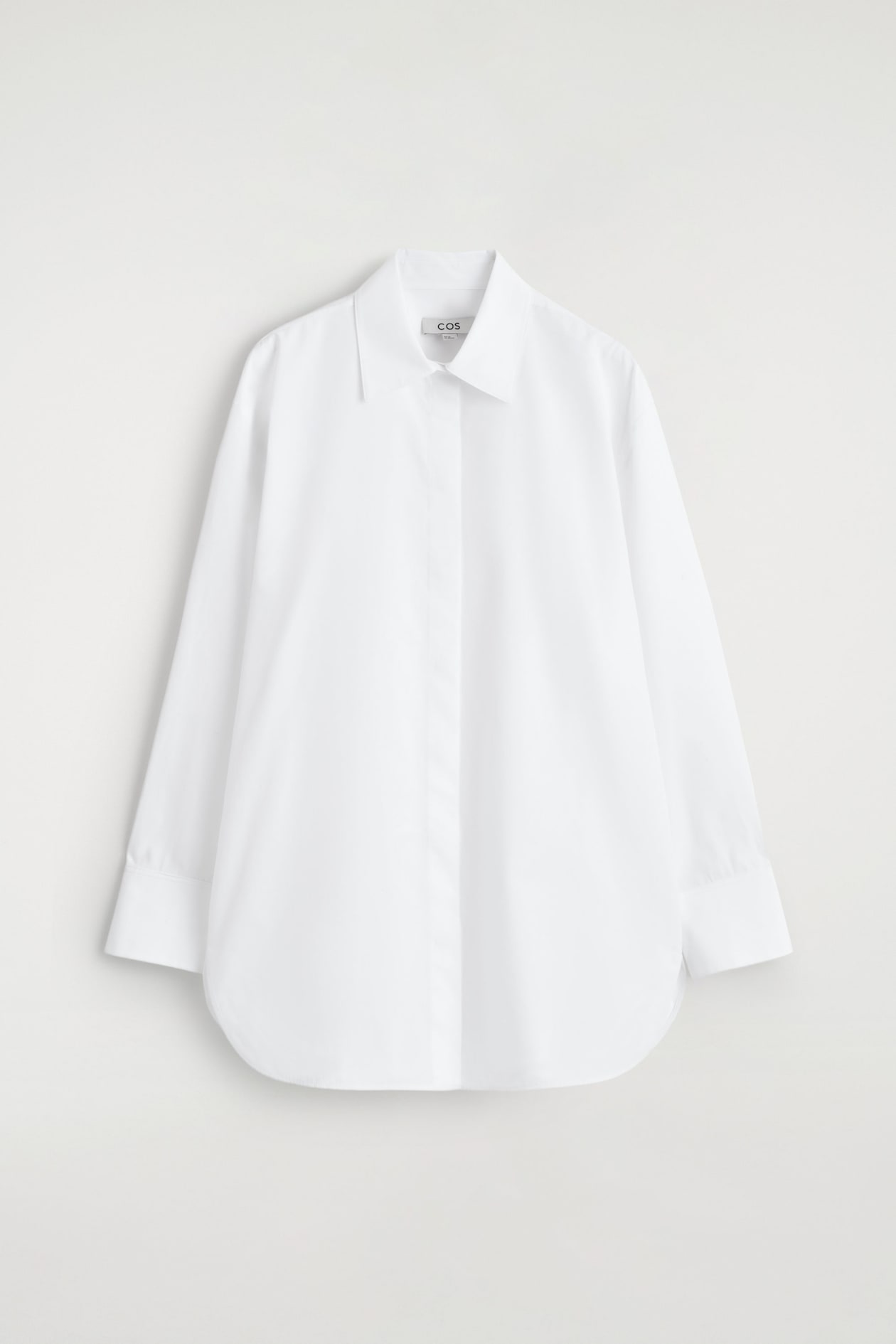 TAILORED COTTON SHIRT — WHITE