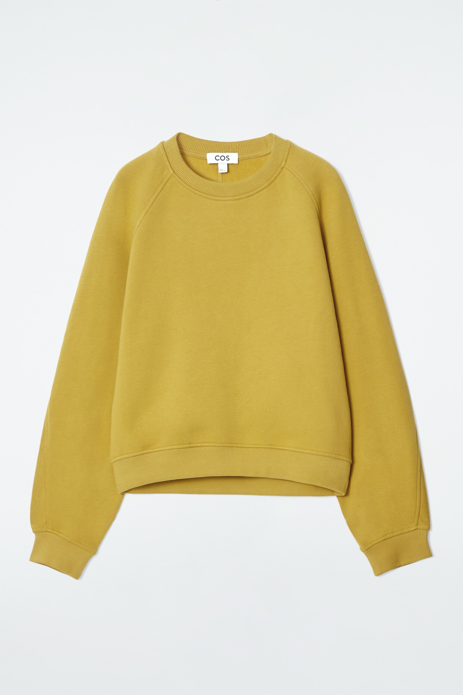SWEAT SILHOUETTE ARRONDIE EN JERSEY DE COTON - Moutarde - 2