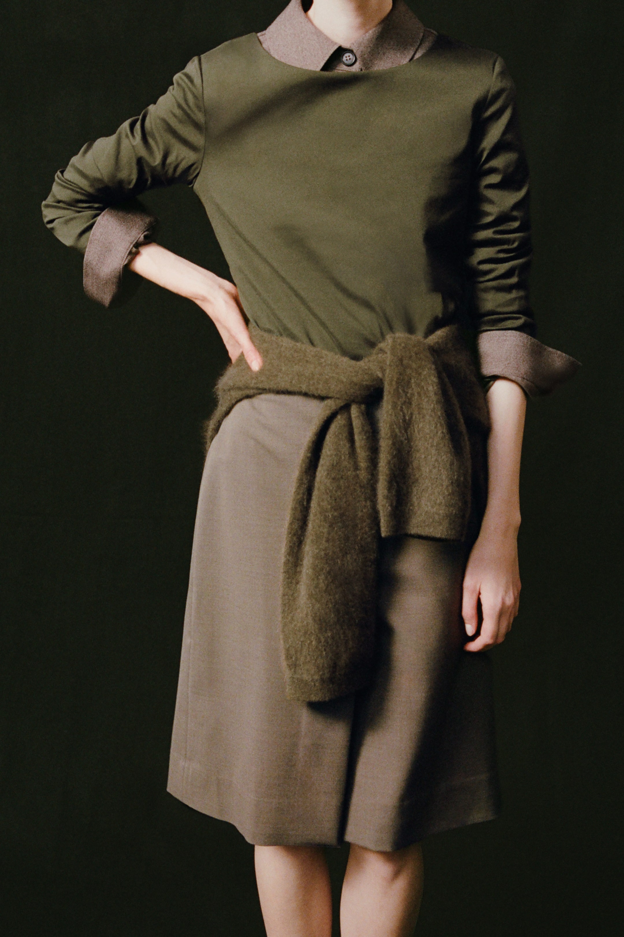 CAMICIA IN MISTO LANA