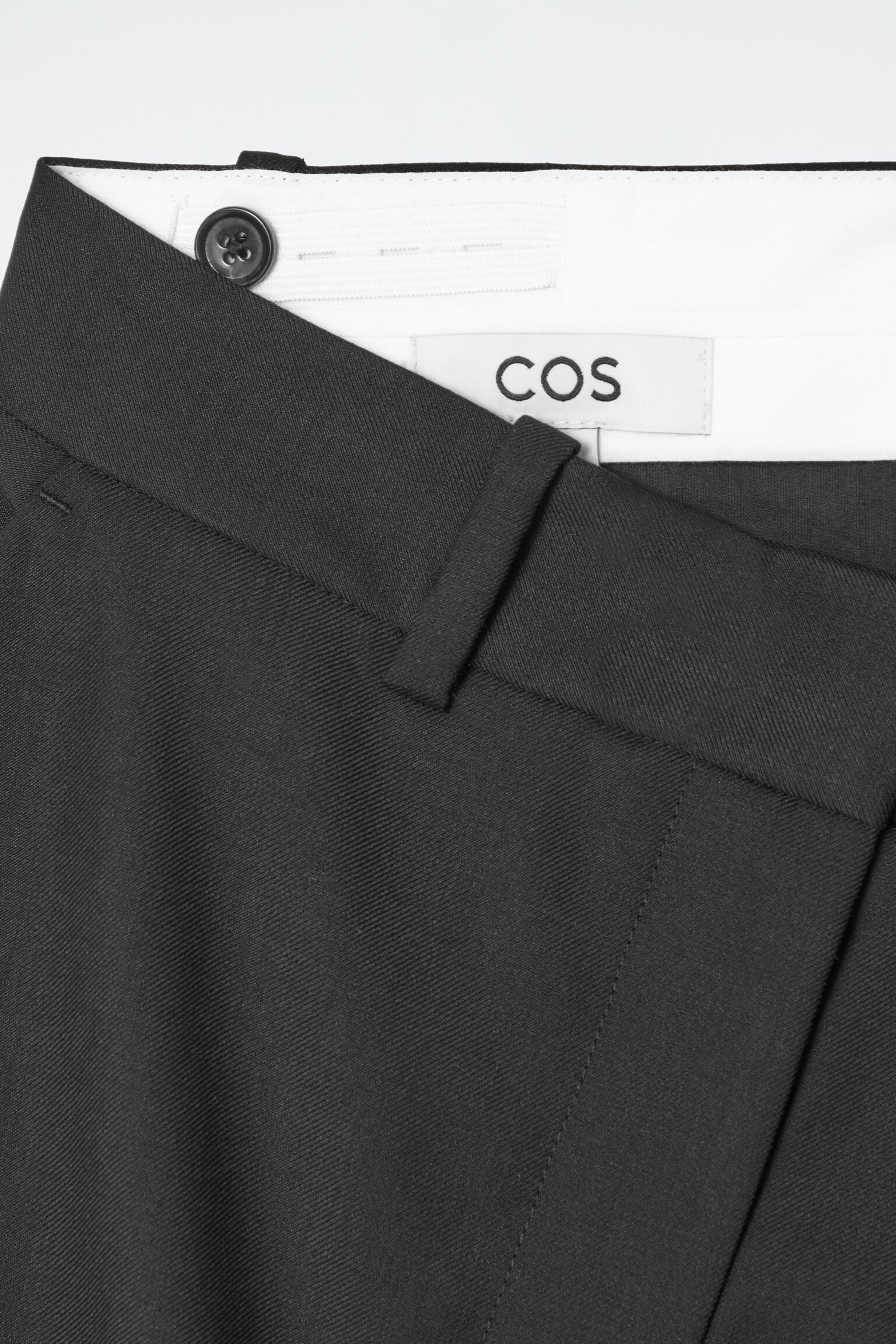 WOOL COLUMN MAXI SKIRT - BLACK - 2