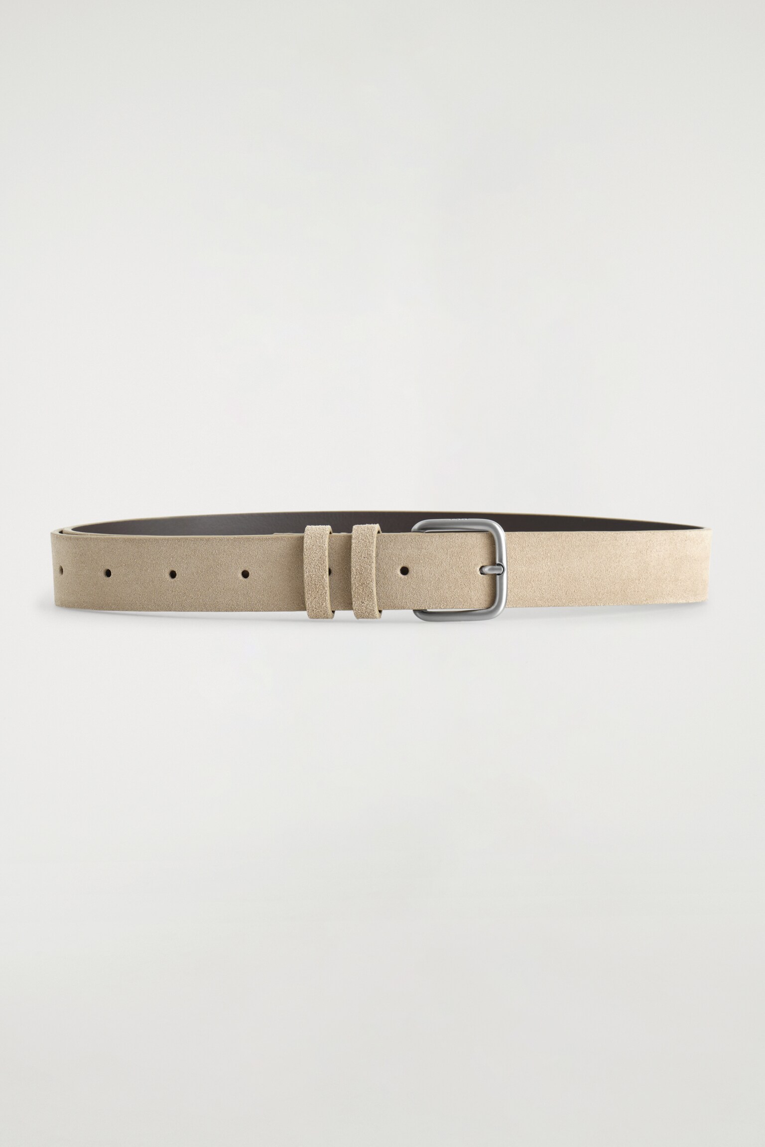 CEINTURE CLASSIQUE EN DAIM - BEIGE - 2