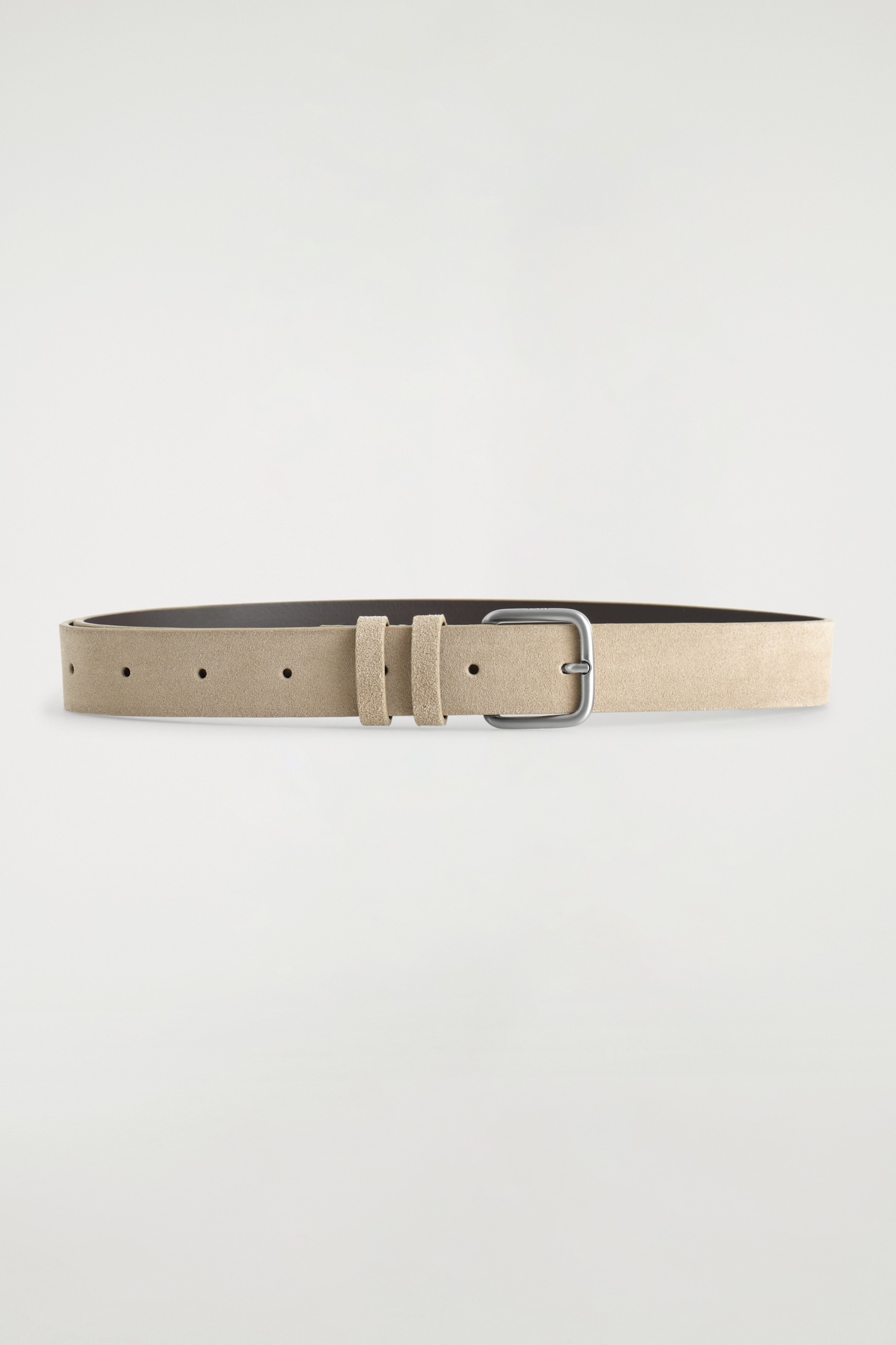 CEINTURE CLASSIQUE EN DAIM - BEIGE - 2