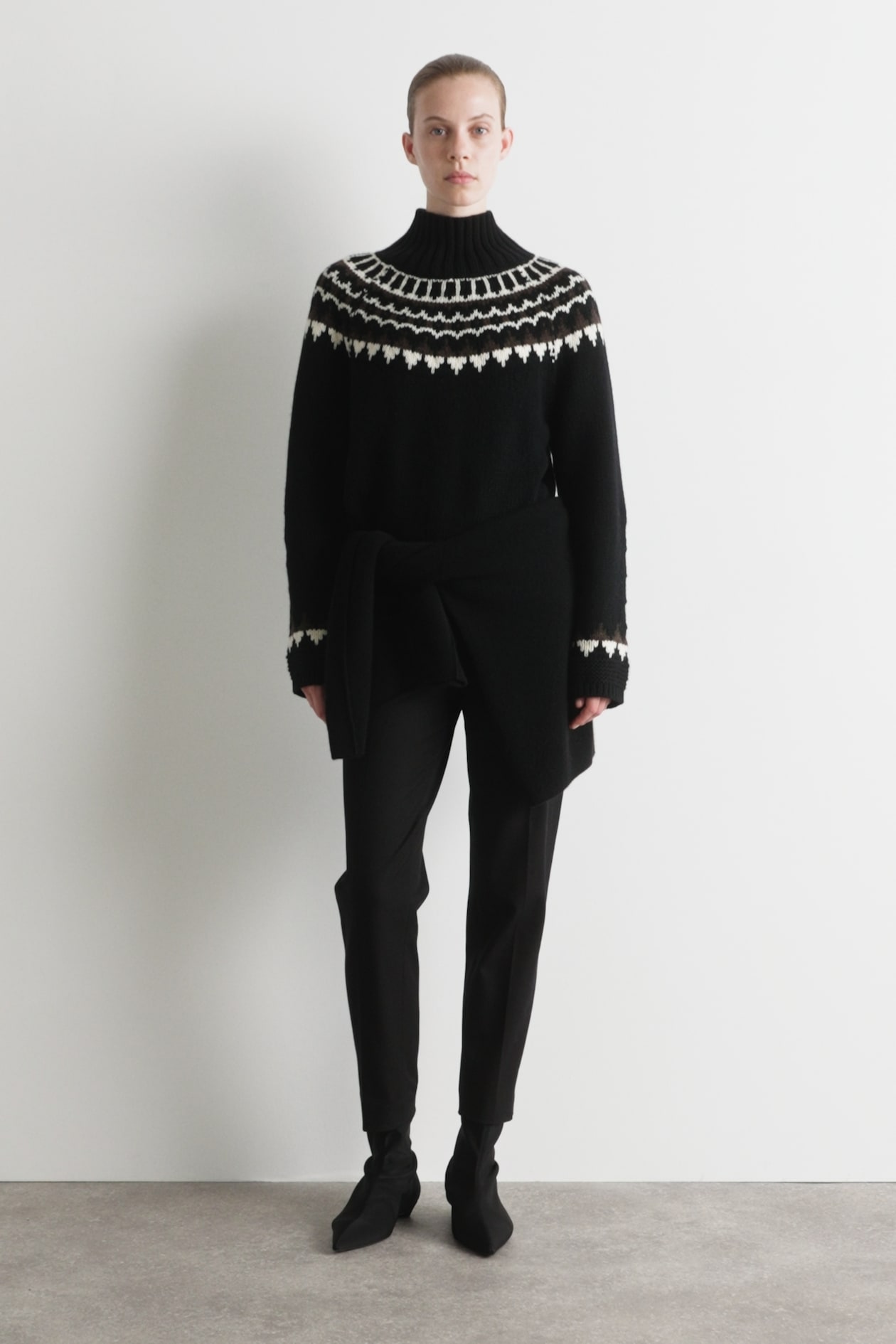 FAIR ISLE WOOL-CASHMERE SWEATER