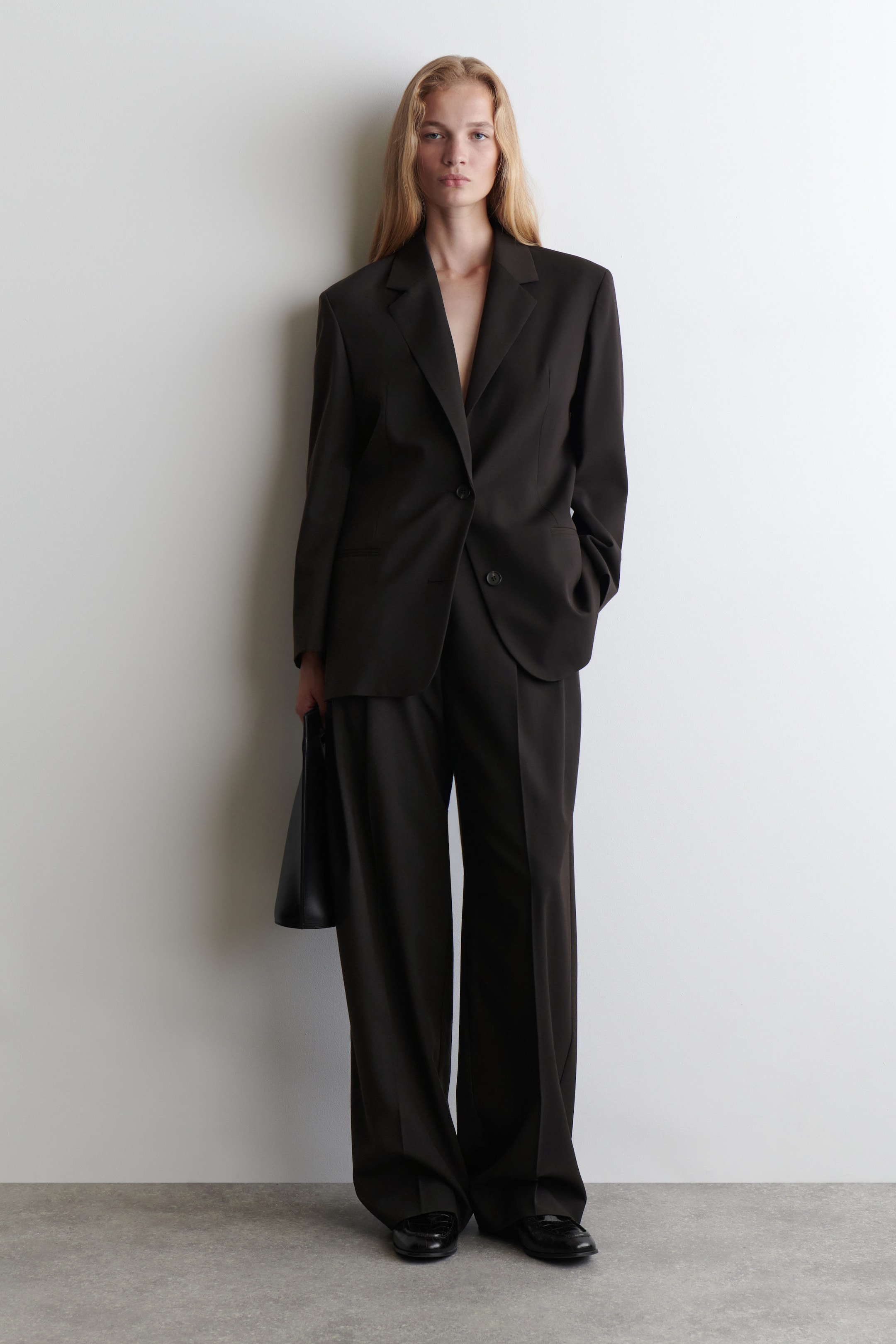 MERINO WOOL-BLEND BLAZER