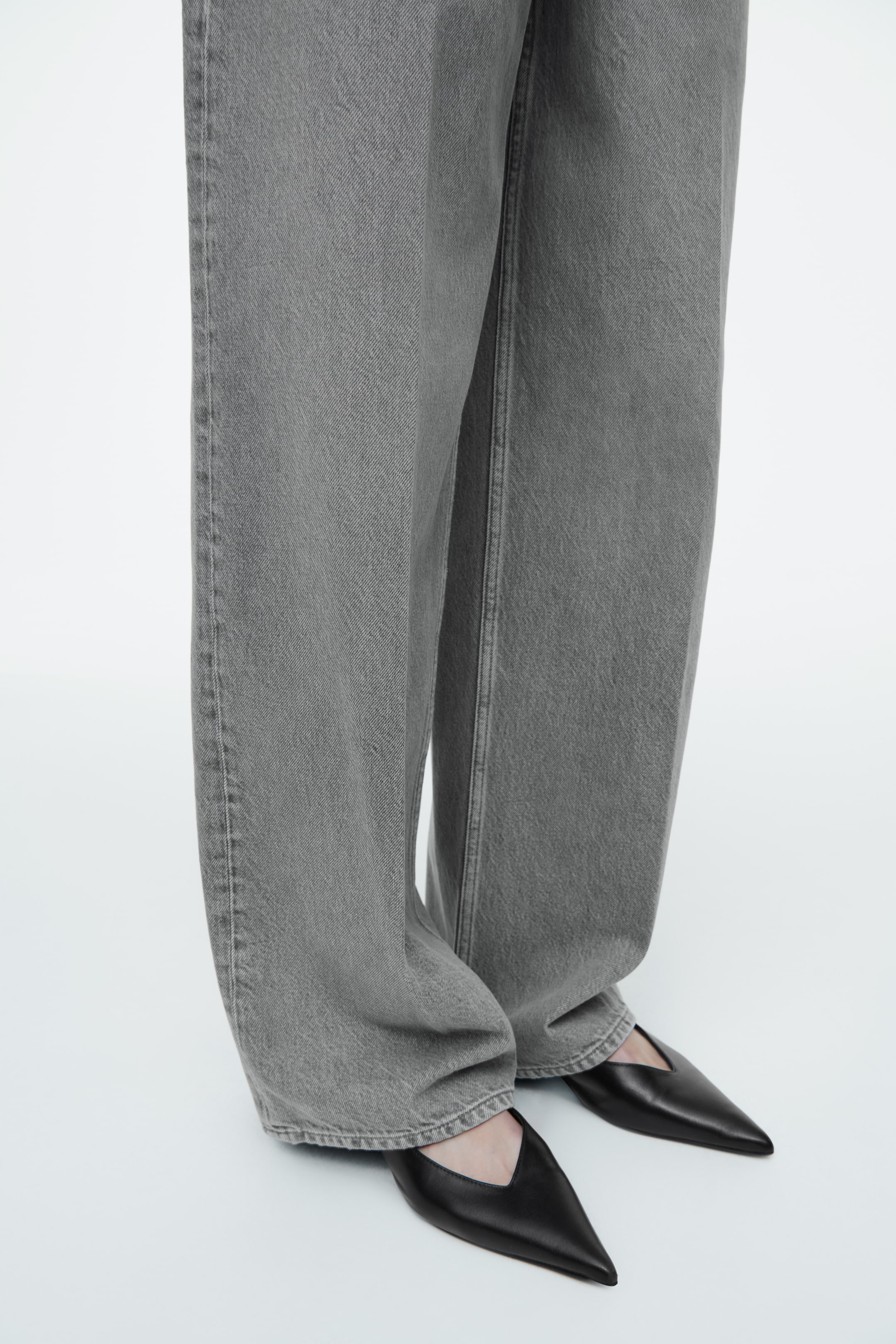 Grotere afbeelding bekijken: TIDE WIDE-LEG JEANS - GRIJS - DAMES | H&M NL 4