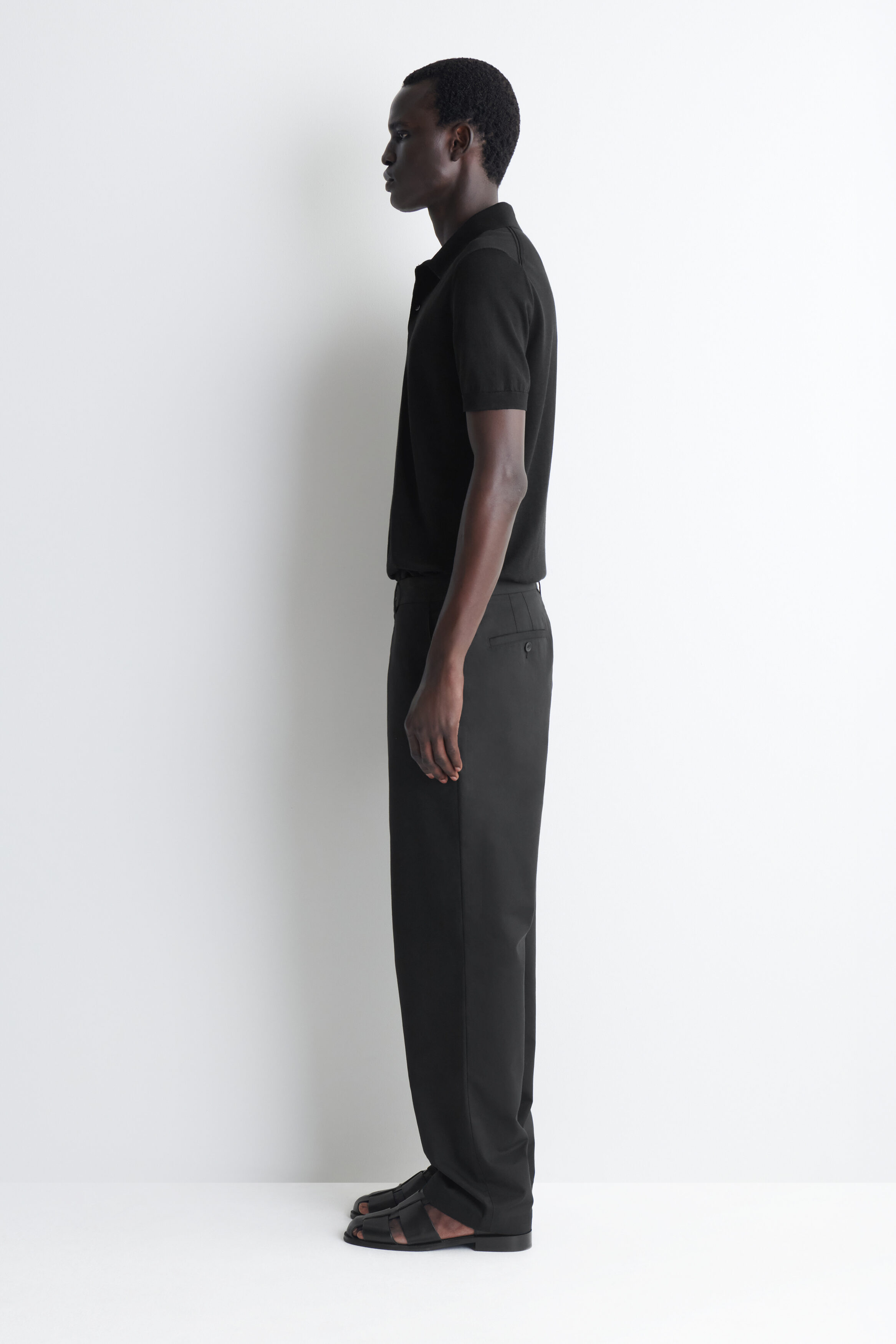 COTTON REGULAR-FIT STRAIGHT-LEG CHINOS - thumbnail 4