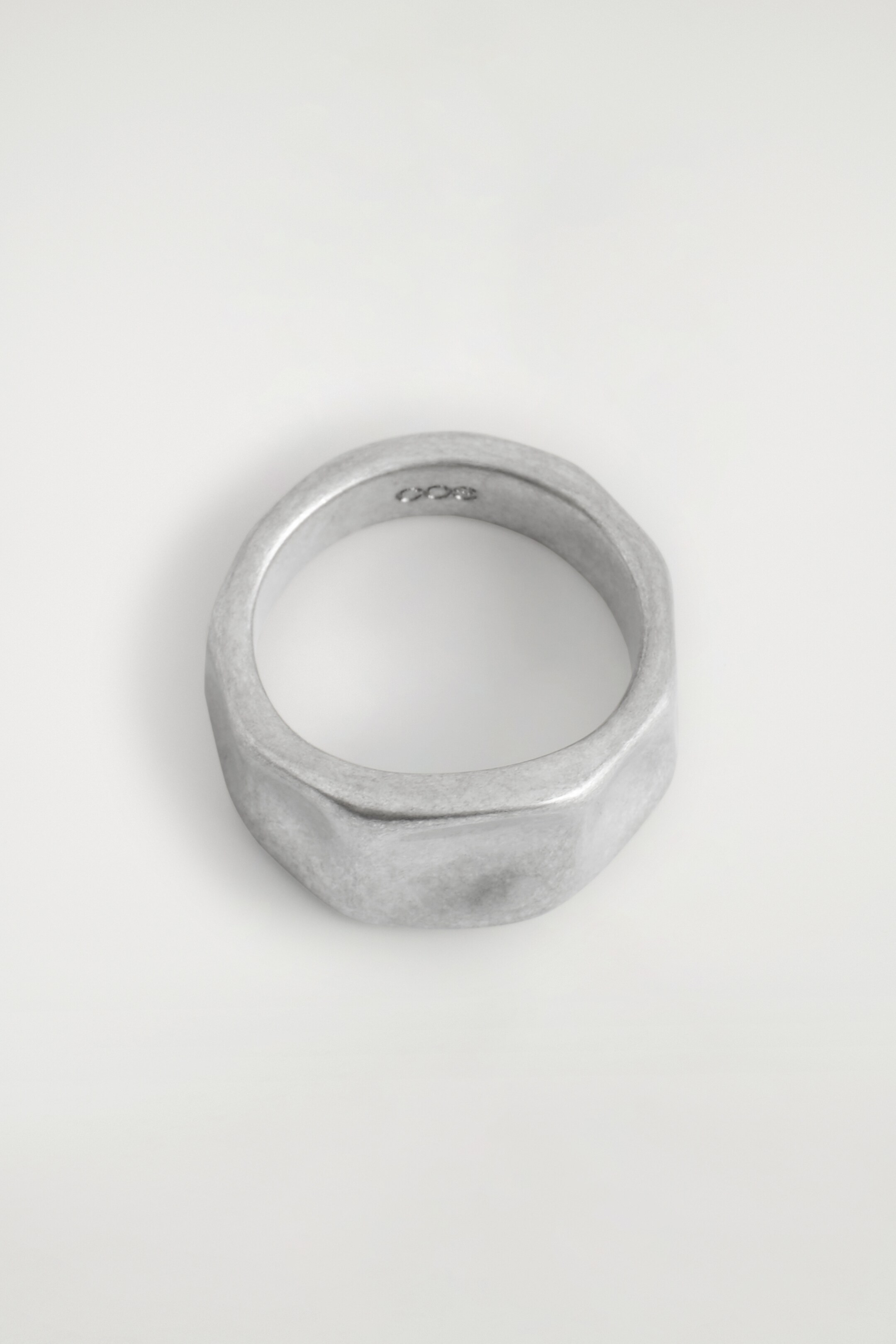 View larger image: CHUNKY HAMMERED RING - SILVER - Men | H&M GB 3