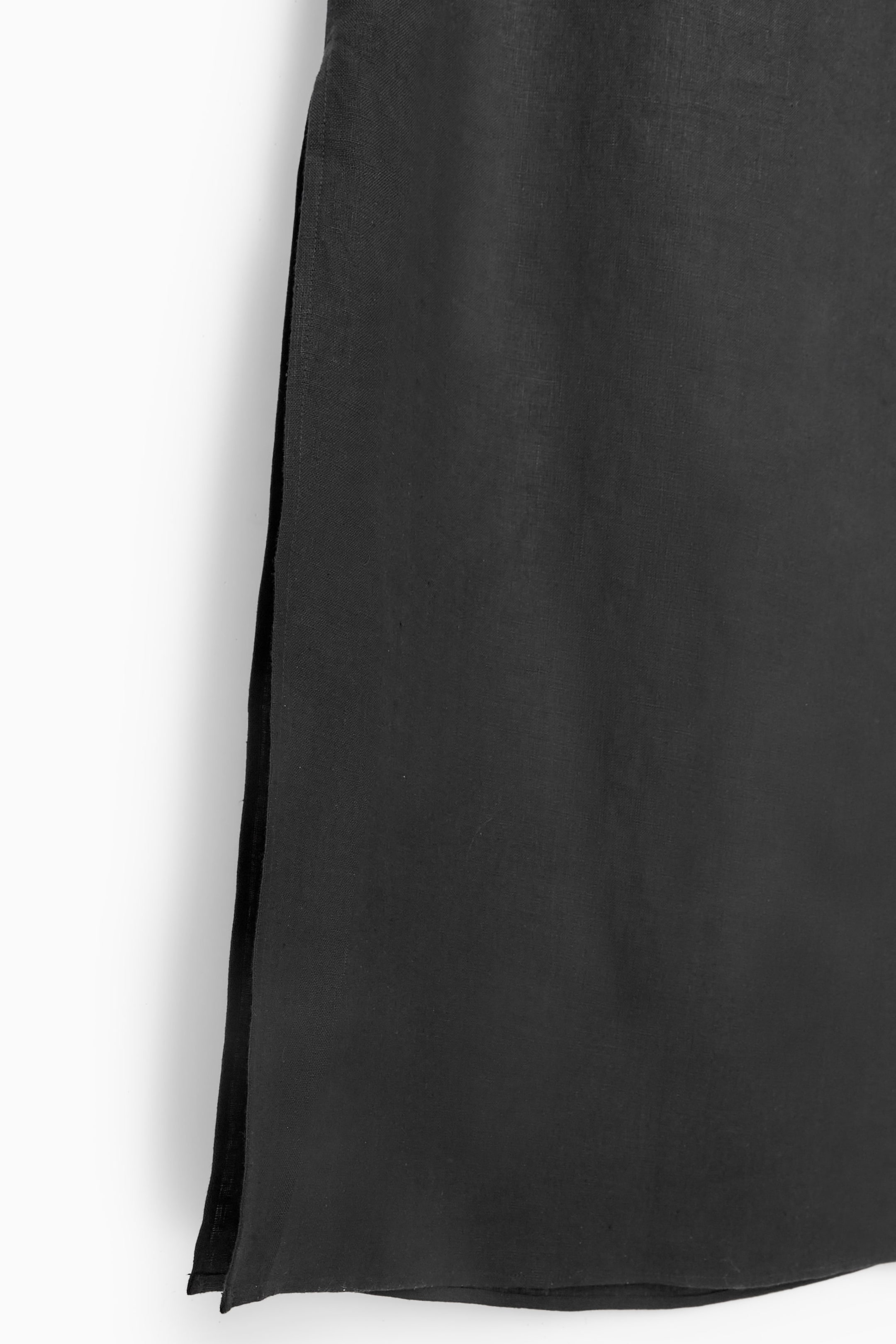 SCARFDETAIL LINEN DRESS