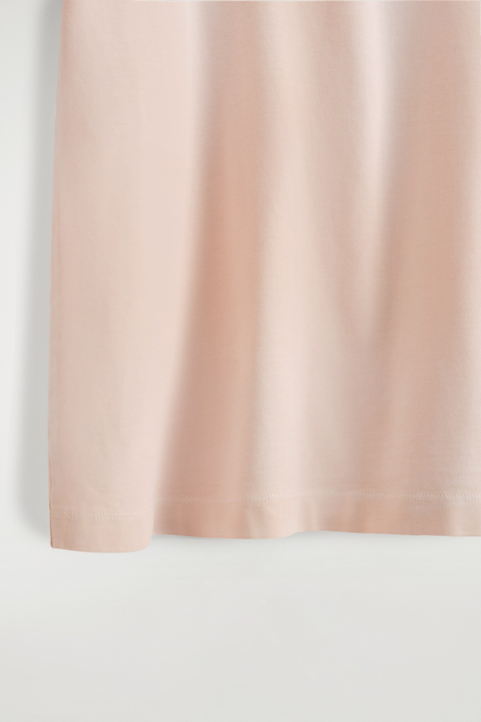 OVERSIZED WASHED-JERSEY MOCK-NECK T-SHIRT - APRICOT/BLACK/GREEN - 5