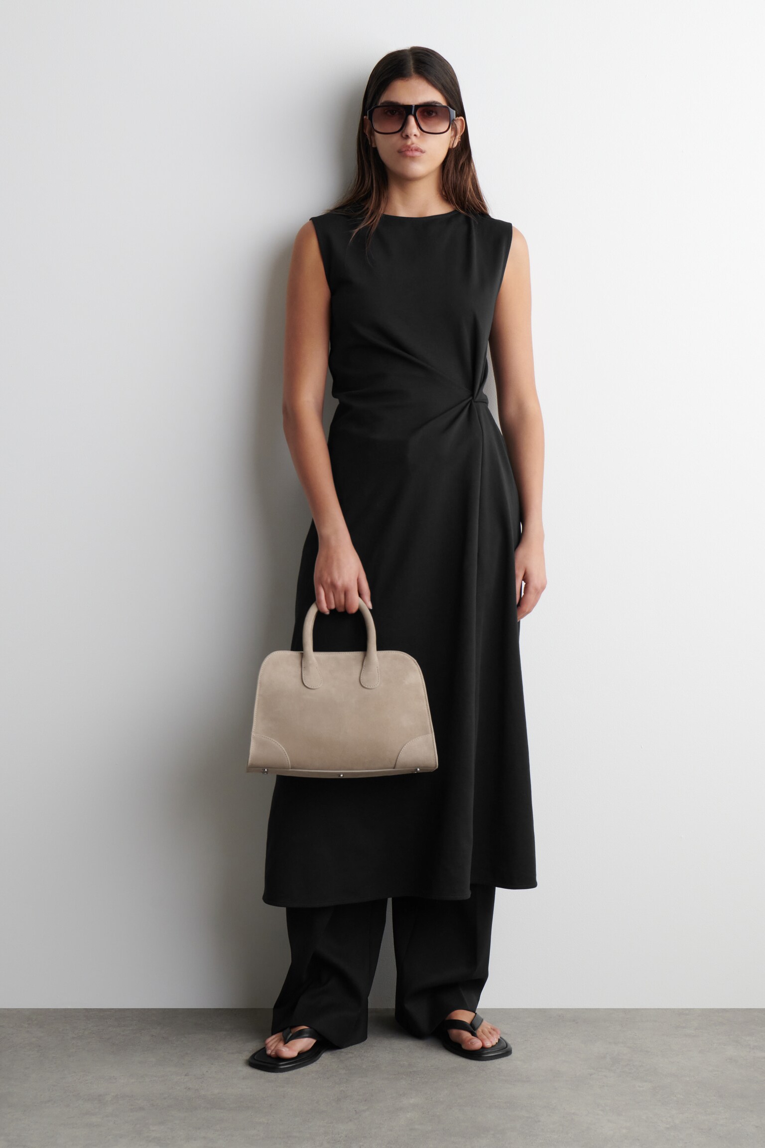 MINI SAC BOWLING STUDIO - DAIM - SABLE/NOIR