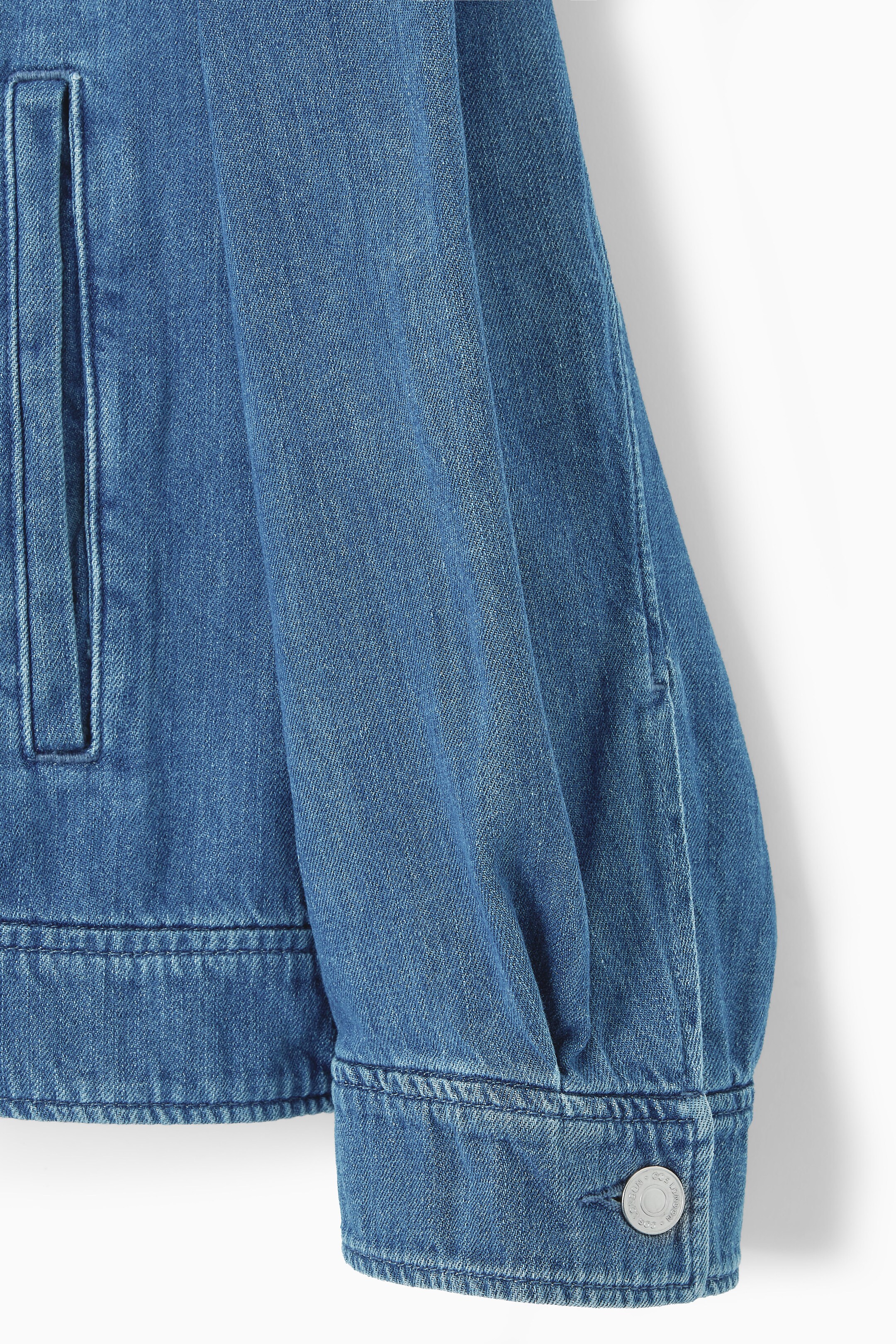 View larger image: OVERSIZED ZIP-UP DENIM JACKET - BLUE - Ladies | H&M GB 3