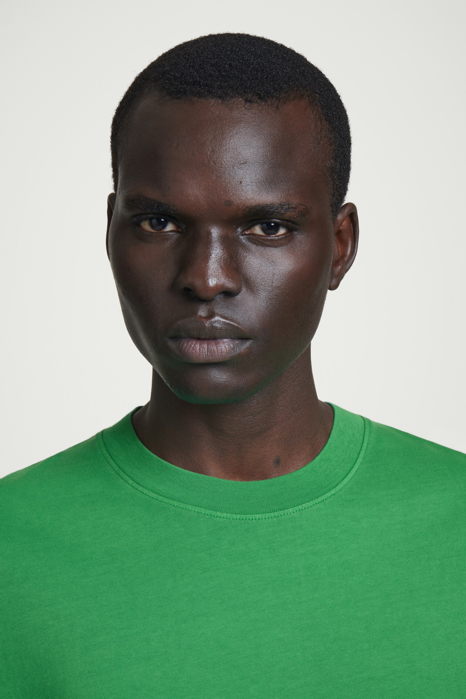 T-SHIRT IN COTONE LEGGERO CON TAGLIO RILASSATO - VERDE/BIANCO/NERO/BLU NAVY/BLU/BLU SCURO/GRIGIO CHIARO - 7