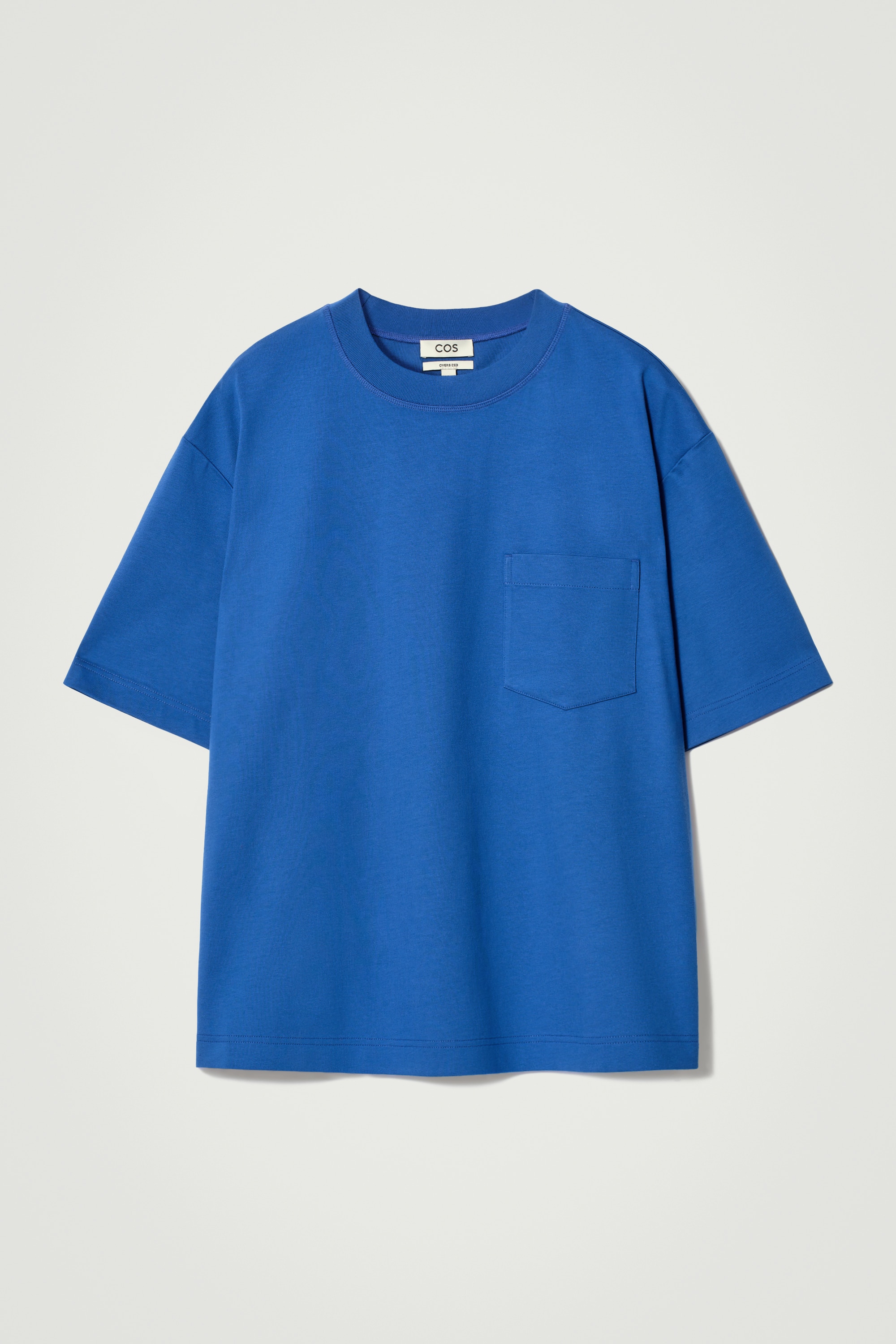 Oversized tričko z těžké bavlny - KOBALTOVĚ MODRÁ/BÍLÝ/ČERNÁ/ZELENÁ / BÍLÁ / PRUHOVANÁ/Námořnická modř / proužkované/CREAM / STRIPED/HNĚDÁ / PRUHOVANÁ