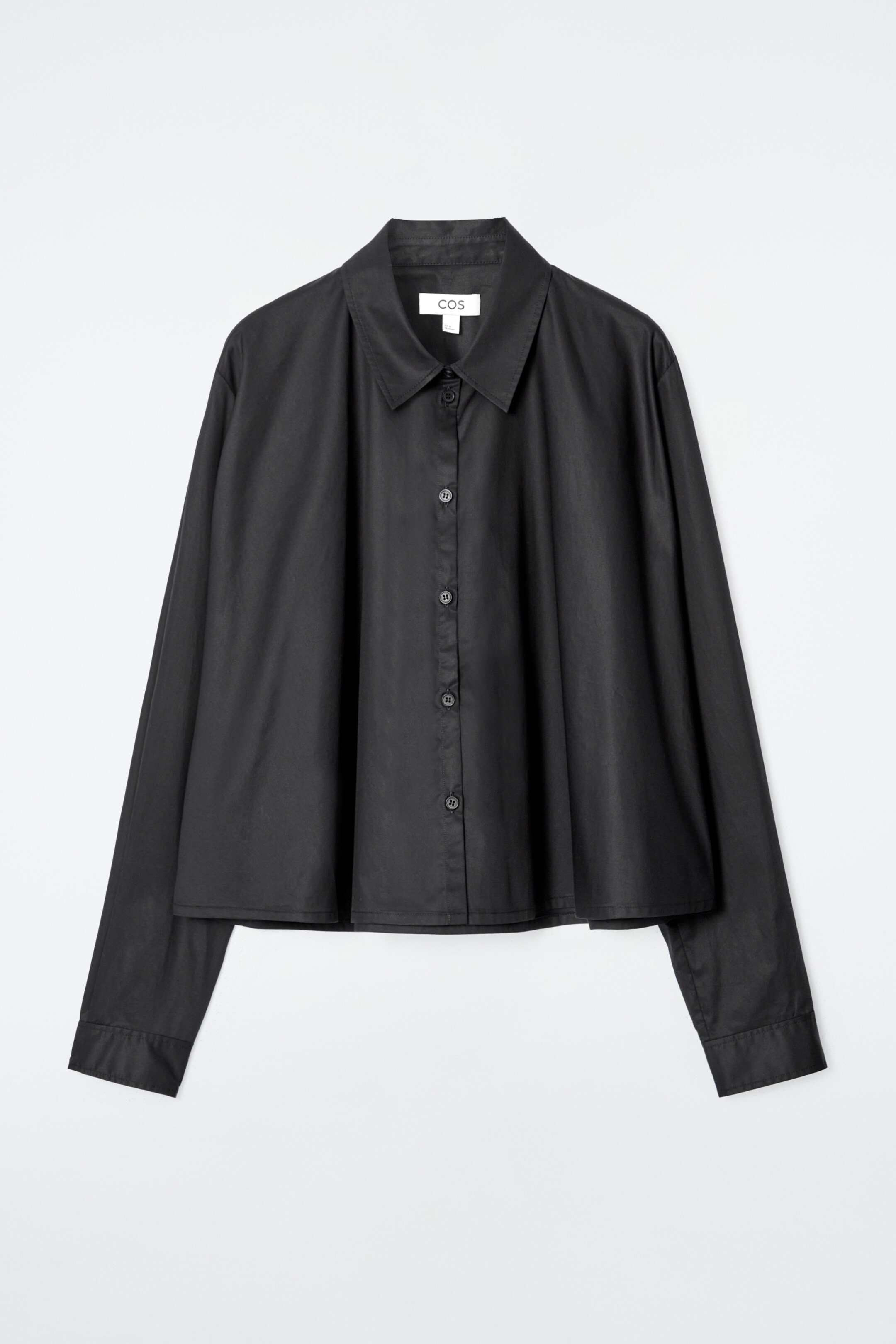 Agrandir l'image: CHEMISE DÉCONTRACTÉE ÉVASÉE EN COTON - NOIR - FEMME | H&M FR 6