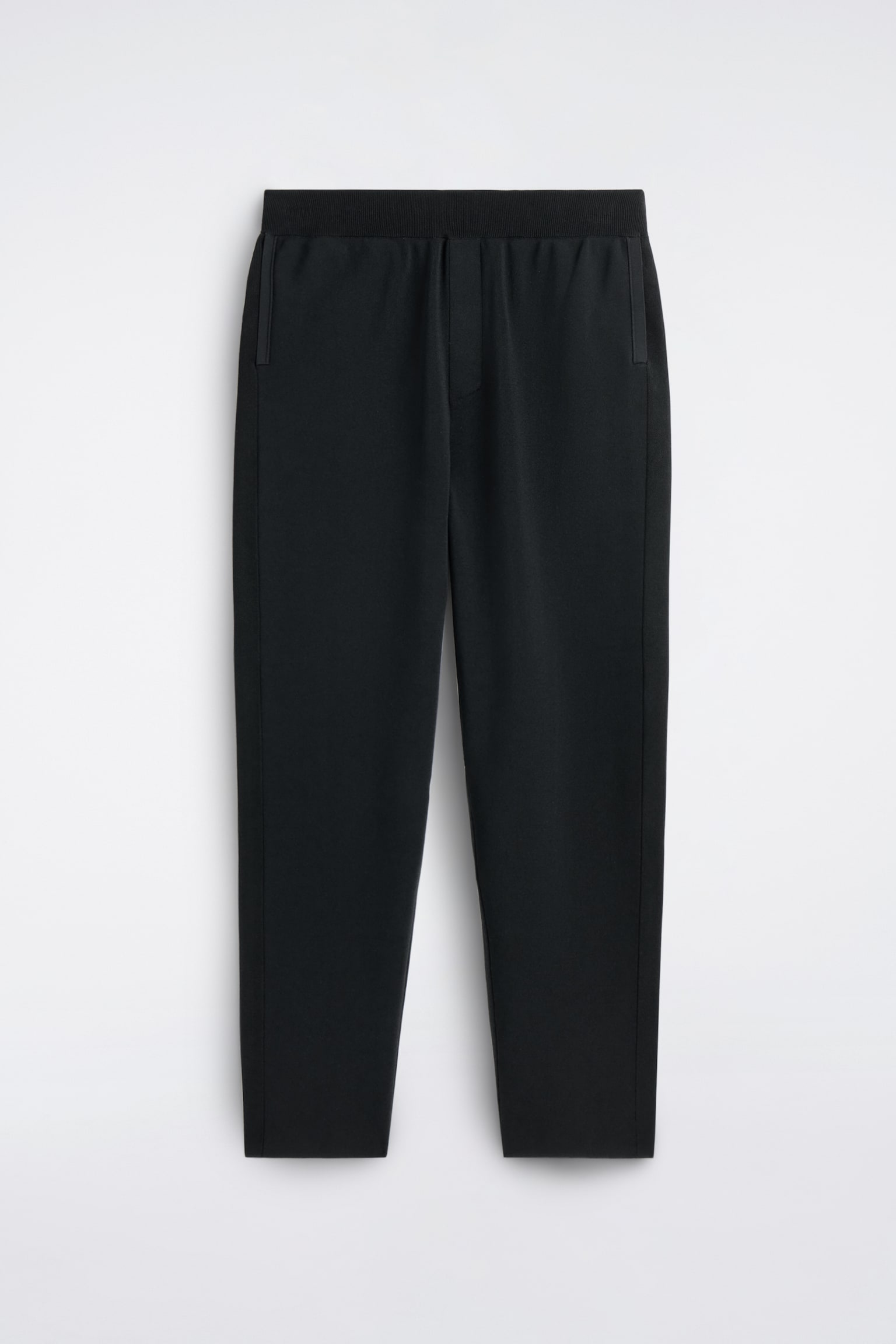 PANTALON DE JOGGING DROIT REGULAR DOUBLE FACE - NOIR - 2