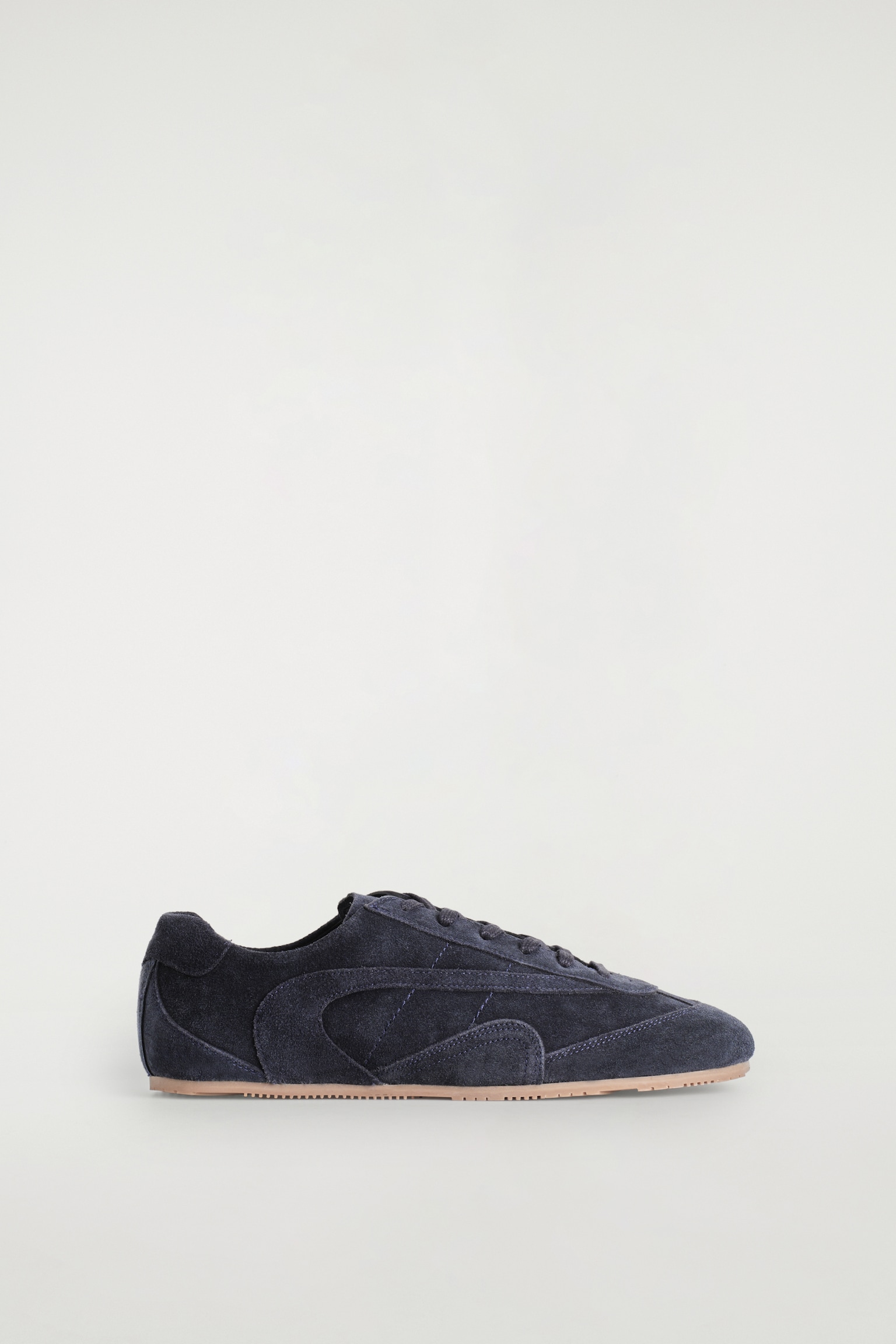 SCHLICHTE SNEAKERS AUS VELOURSLEDER - Stahlblau - 2