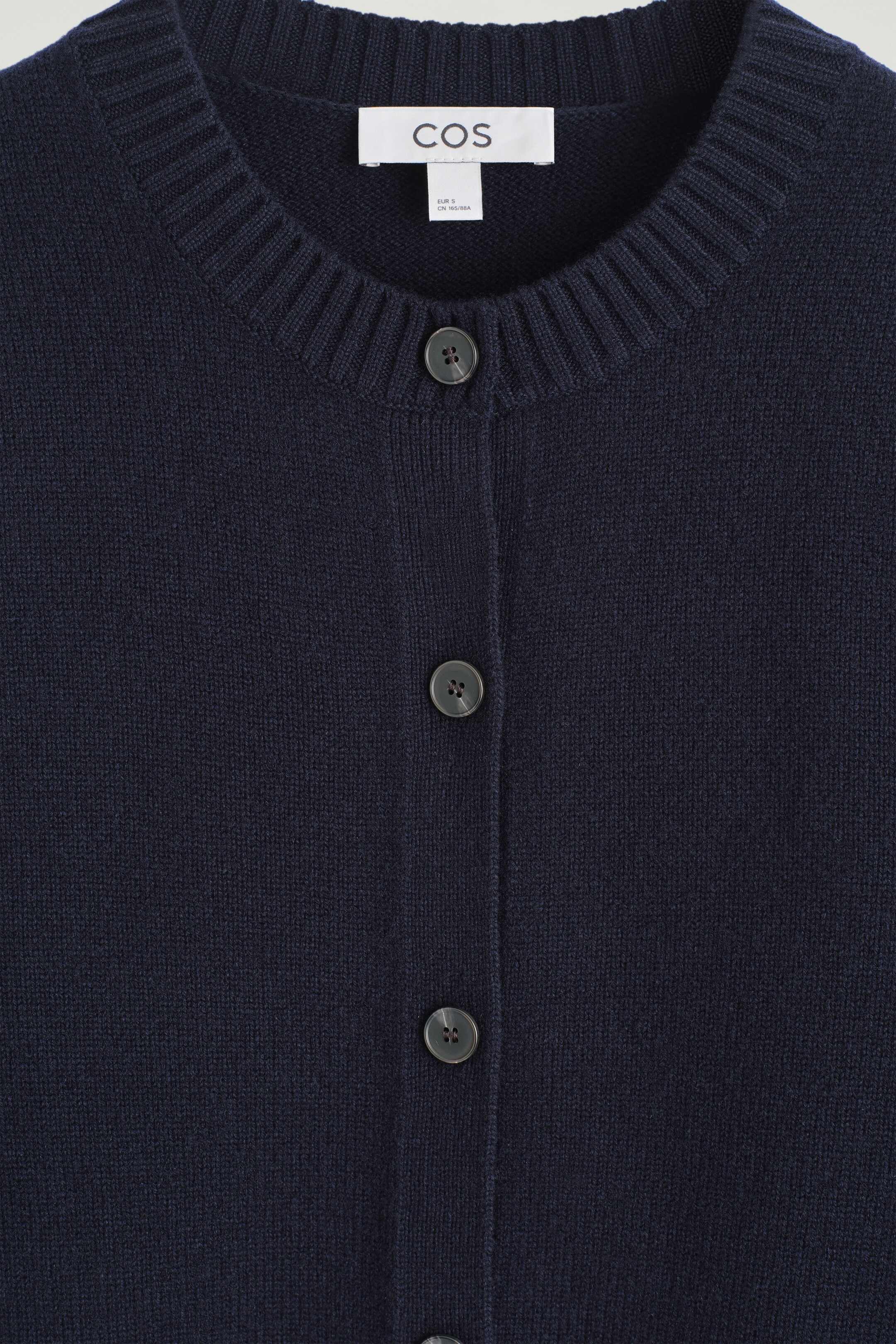 View larger image: MERINO WOOL CARDIGAN - NAVY - Ladies | H&M GB 7