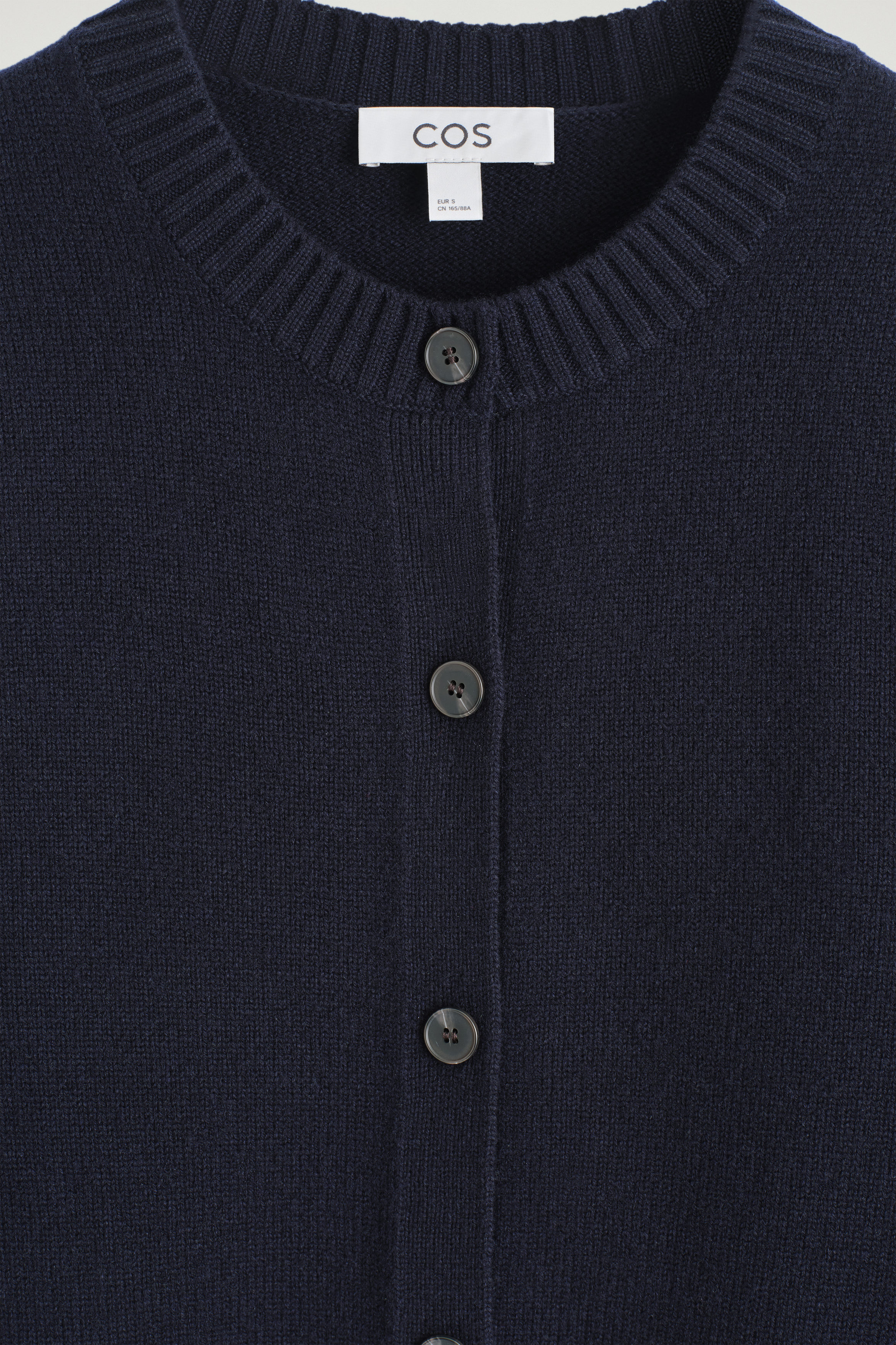 MERINO WOOL CARDIGAN - NAVY | COS
