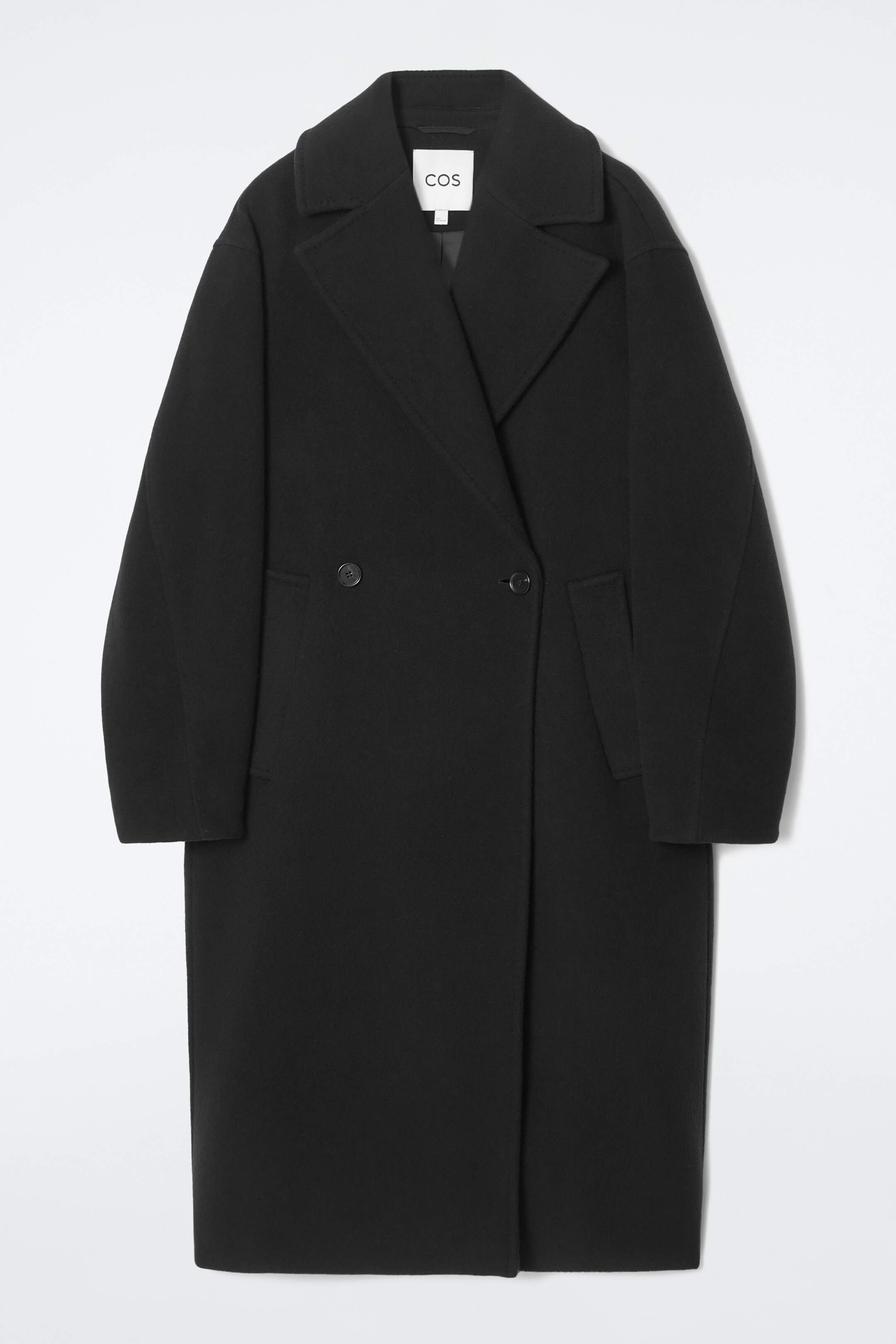 View larger image: OVERSIZED DOUBLE-BREASTED WOOL COAT - BLACK - Ladies | H&M GB 2